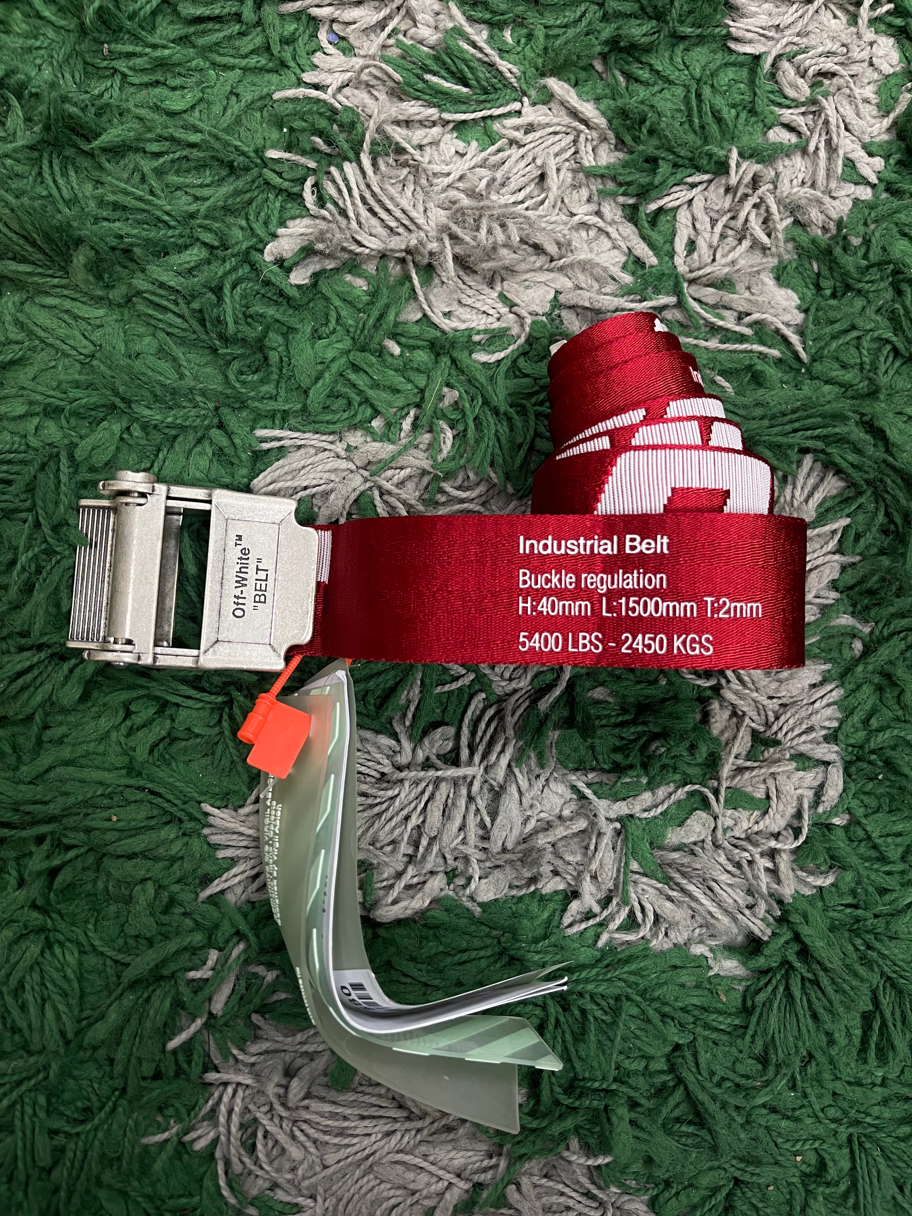 Off White Red Belt