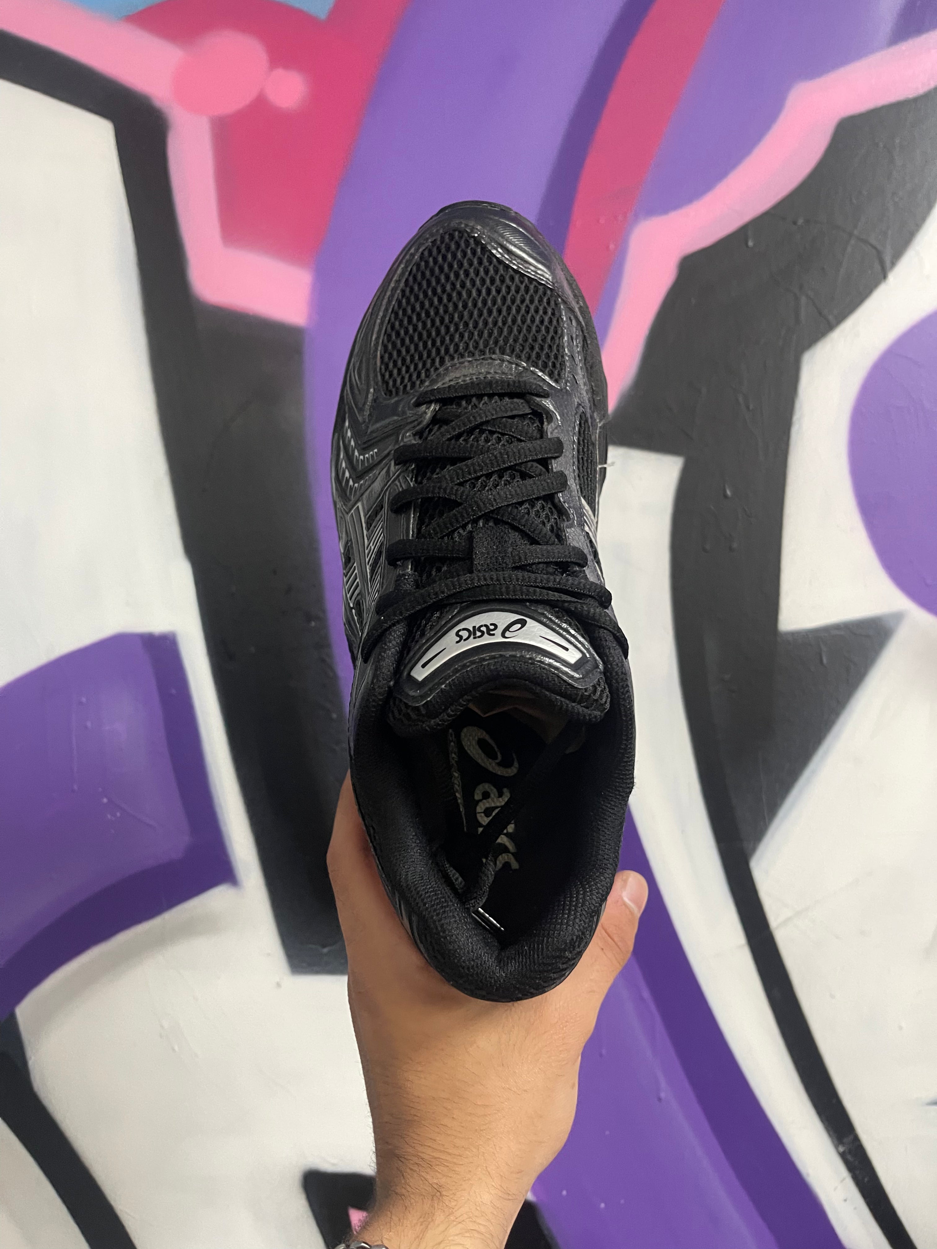 ASICS Black Pure Silver Kayano 14 Sneakers