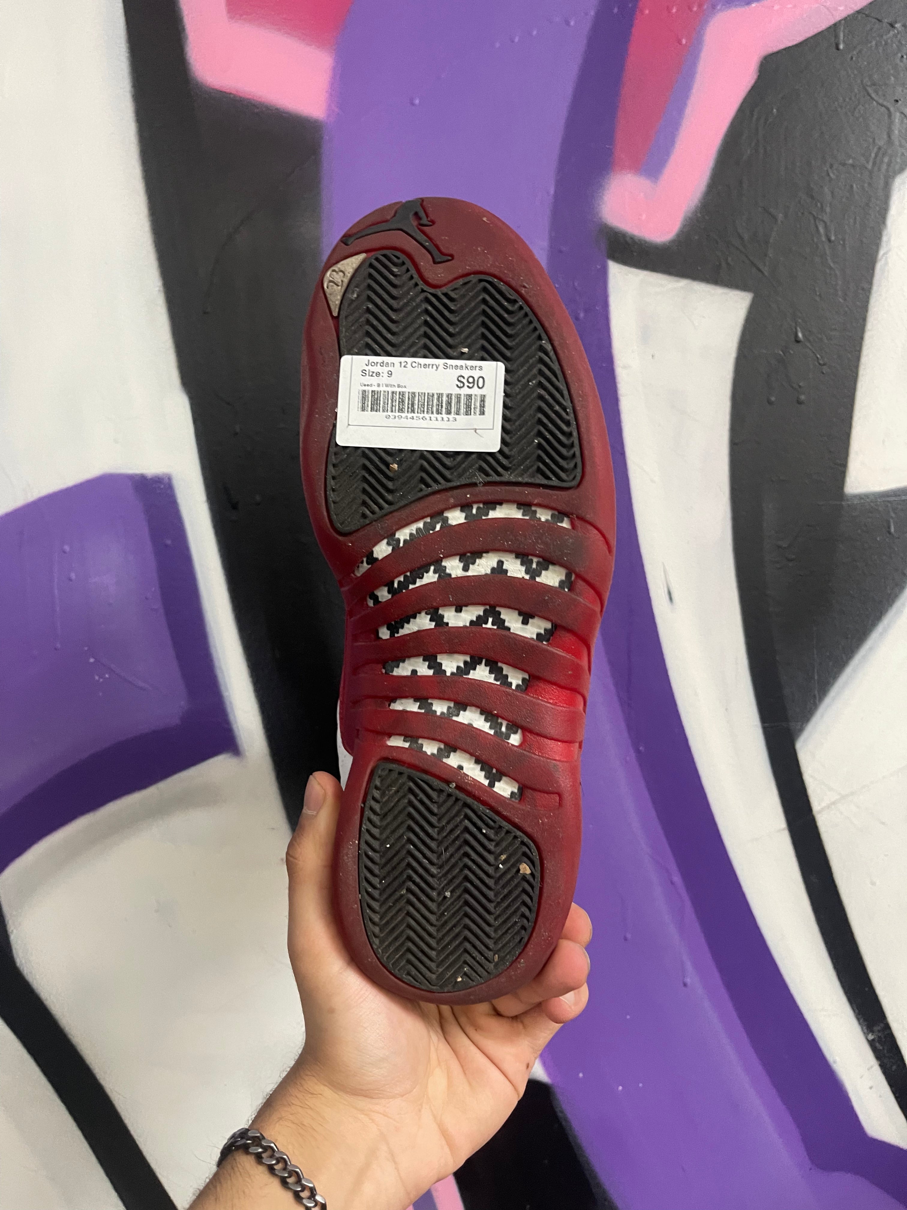 Jordan 12 Cherry Sneakers