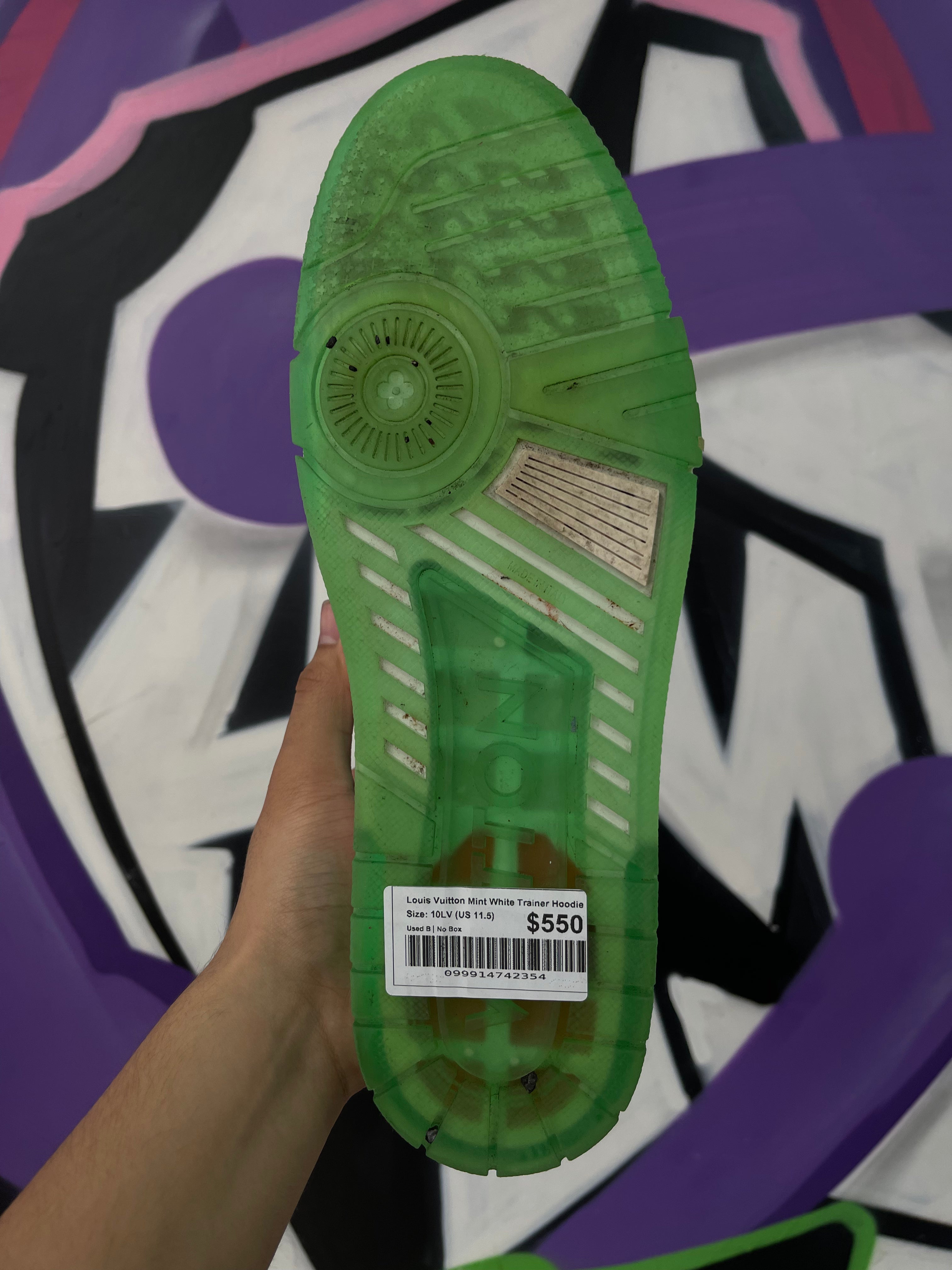 Louis Vuitton Mint White Trainer Hoodie