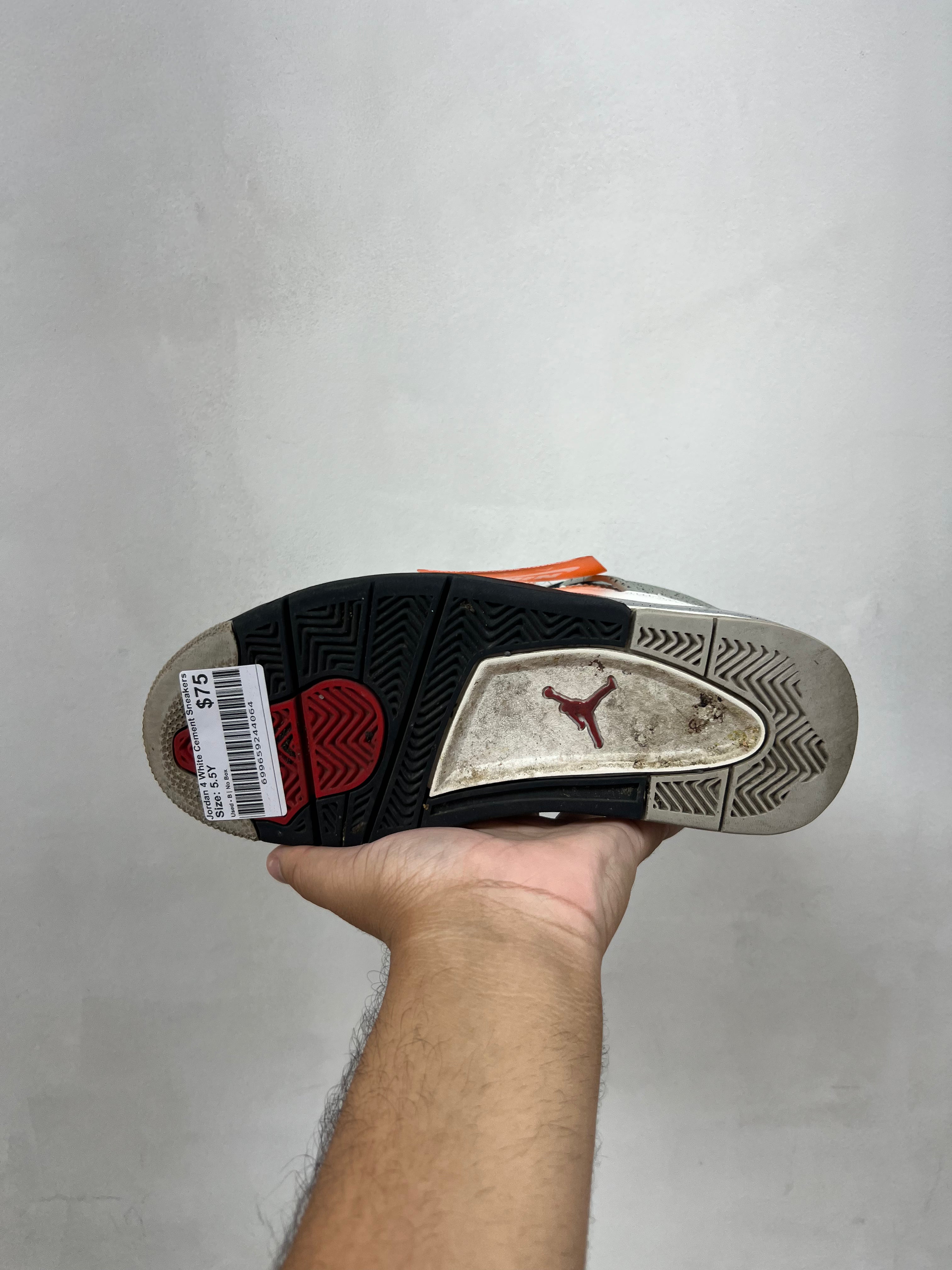 Jordan 4 White Cement Sneakers