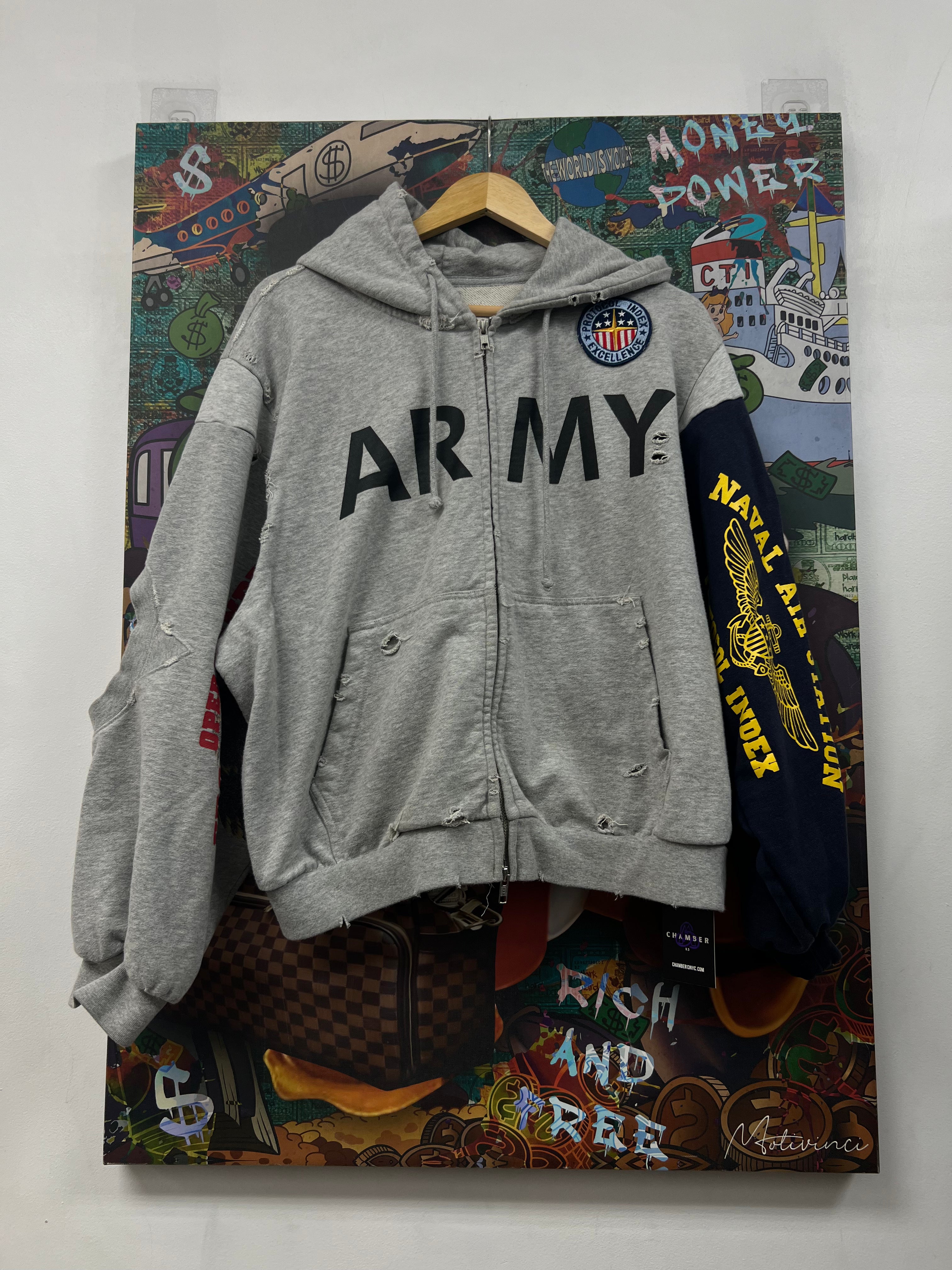 Protocol Index Grey Multi Zip Up
