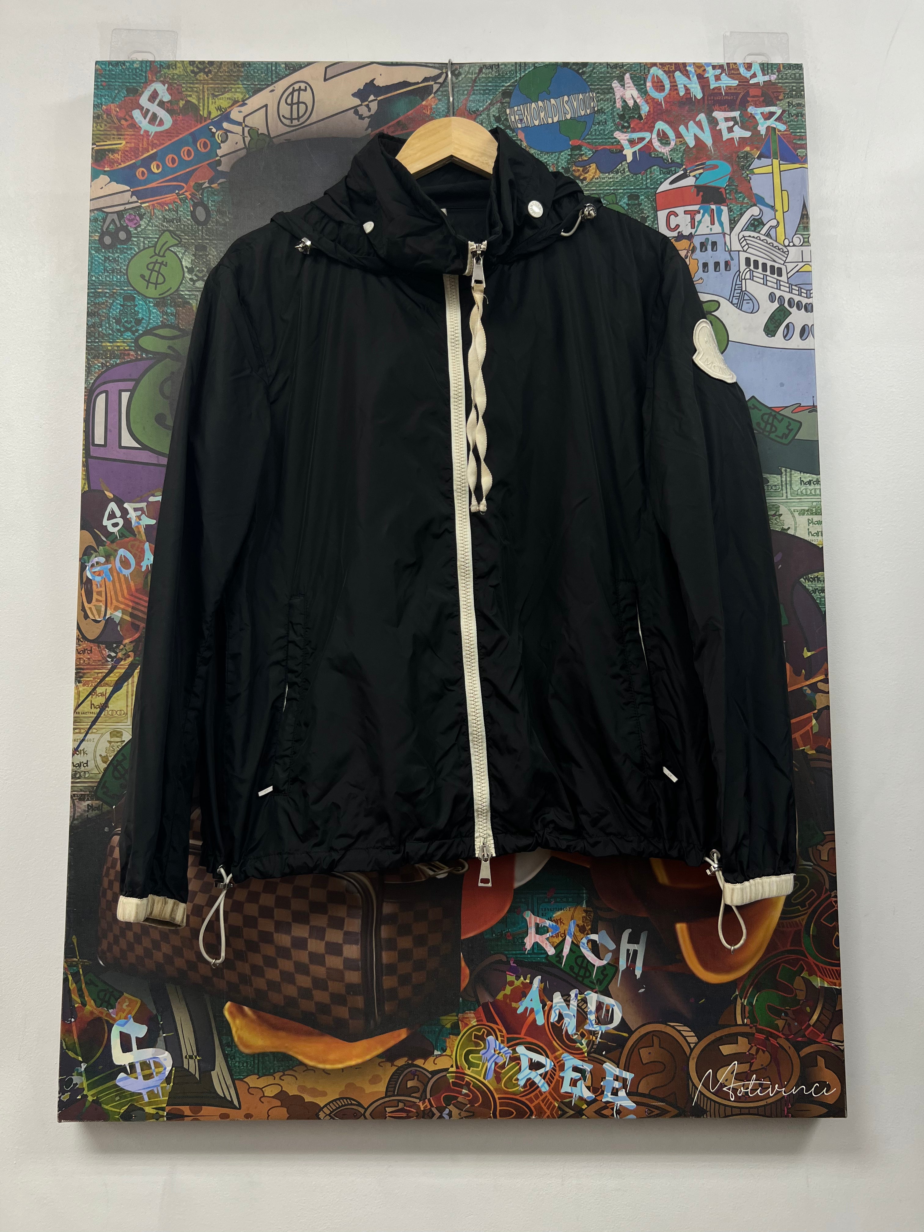Moncler Black White Pomme Windbreaker (4) Jacket