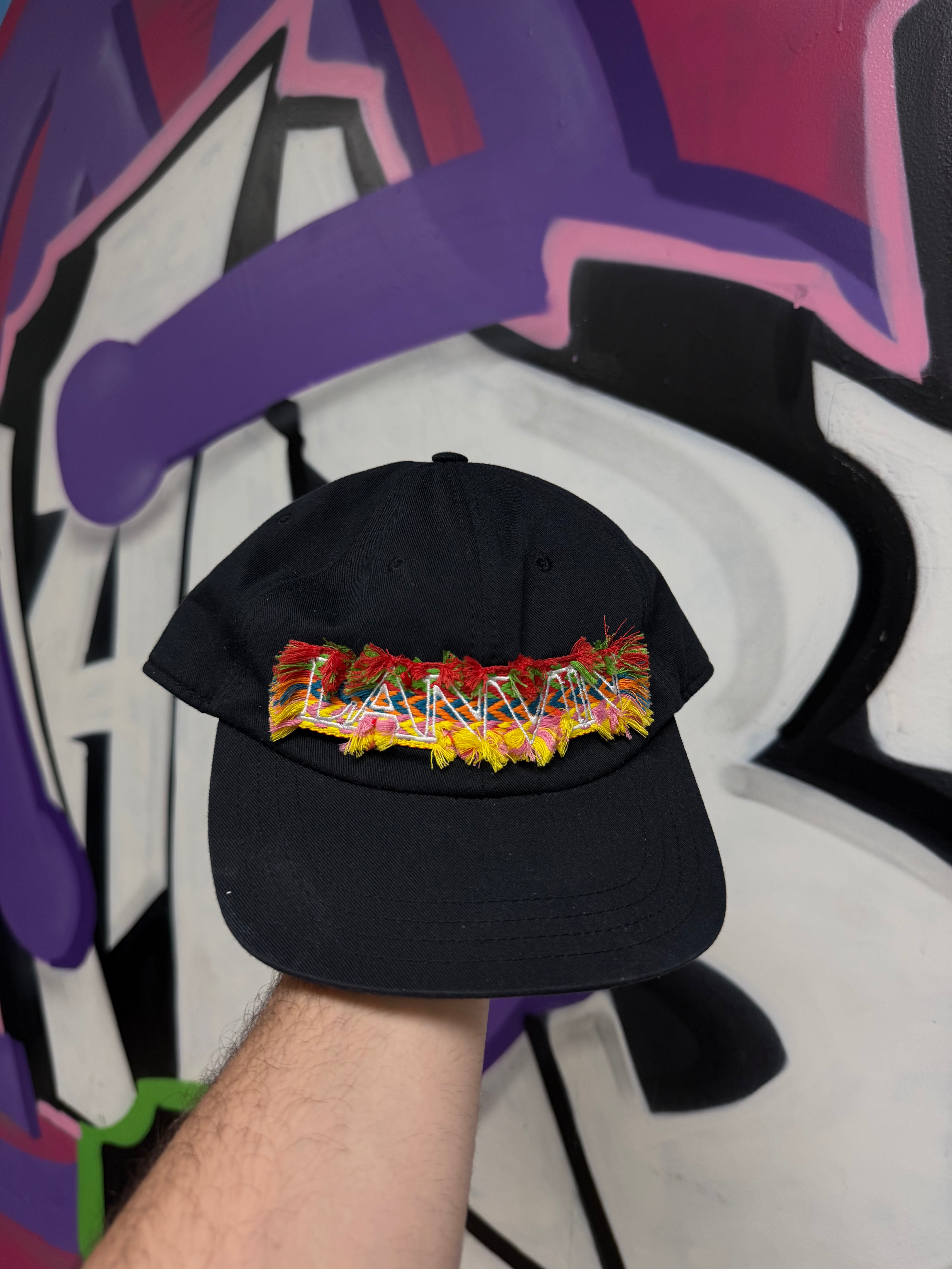 Lanvin Black Lace Hat