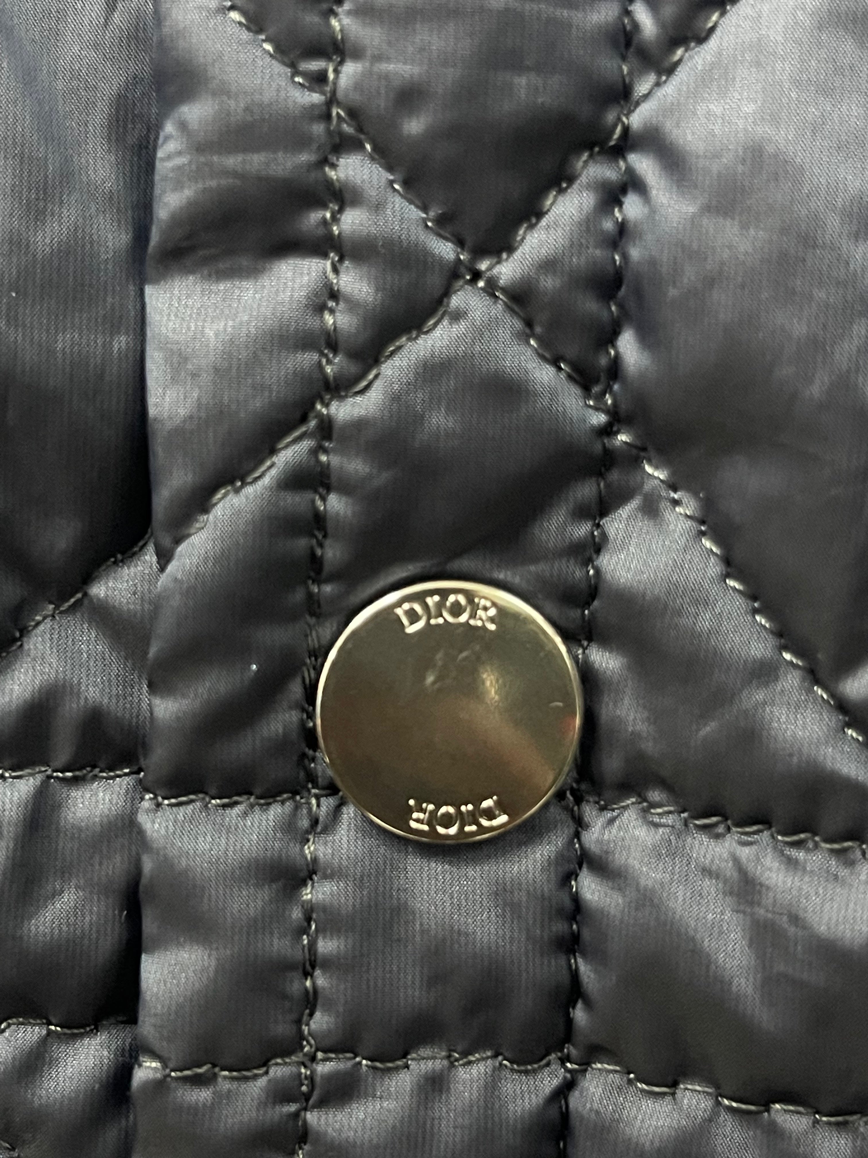 Dior Oblique Puffer Jacket Navy Used 52 (XL) N/A