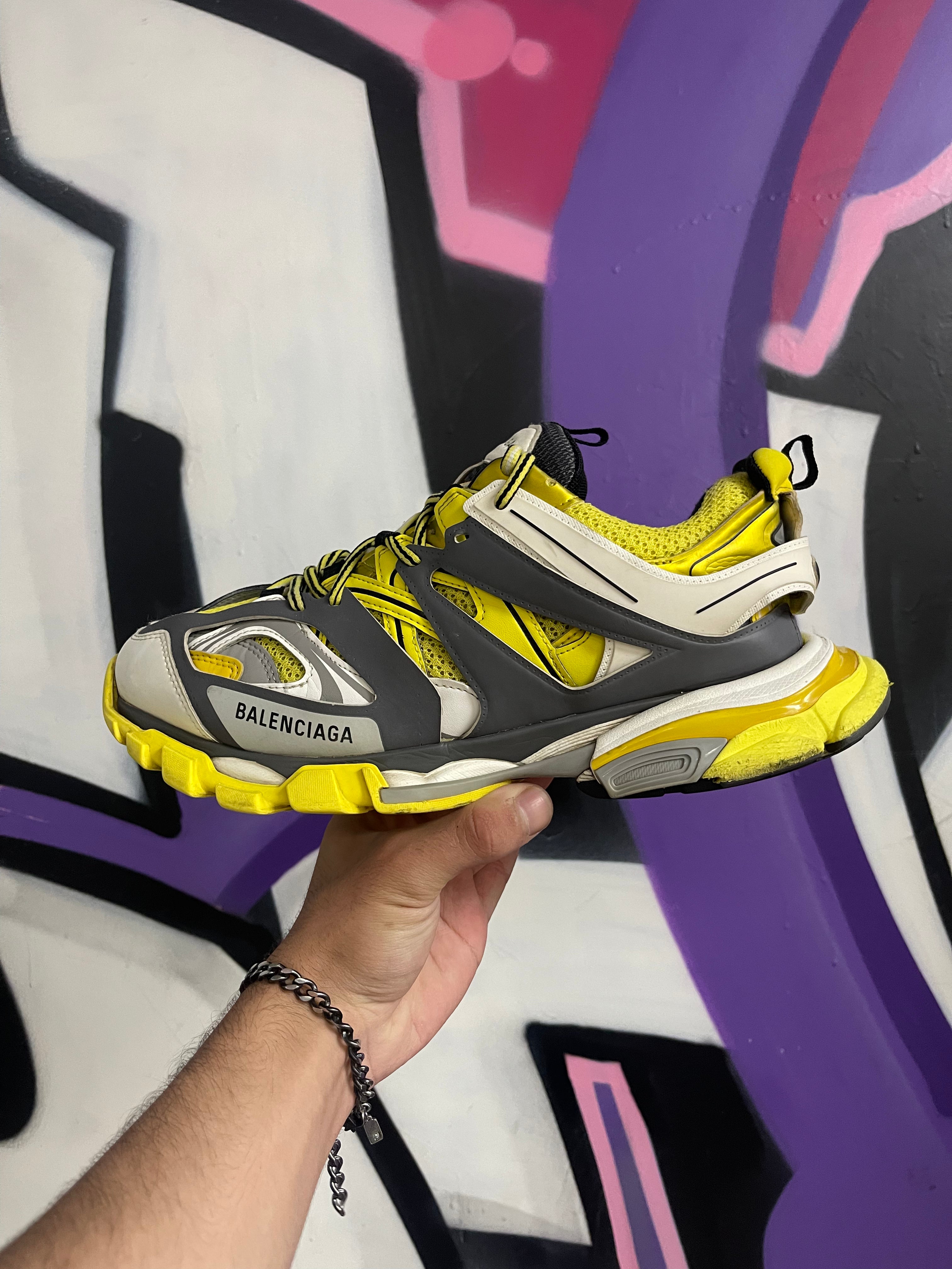 Balenciaga Yellow Grey Track Sneakers