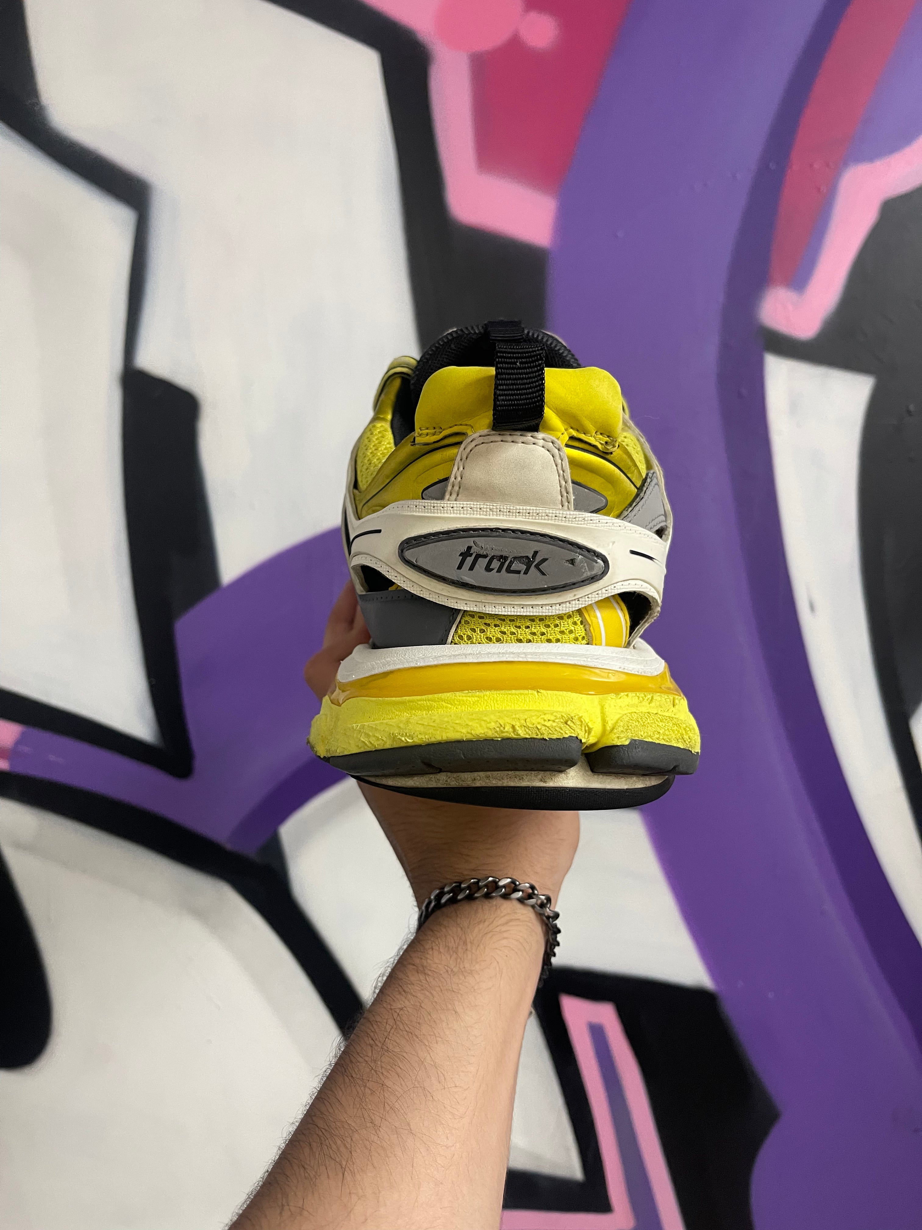 Balenciaga Yellow Grey Track Sneakers