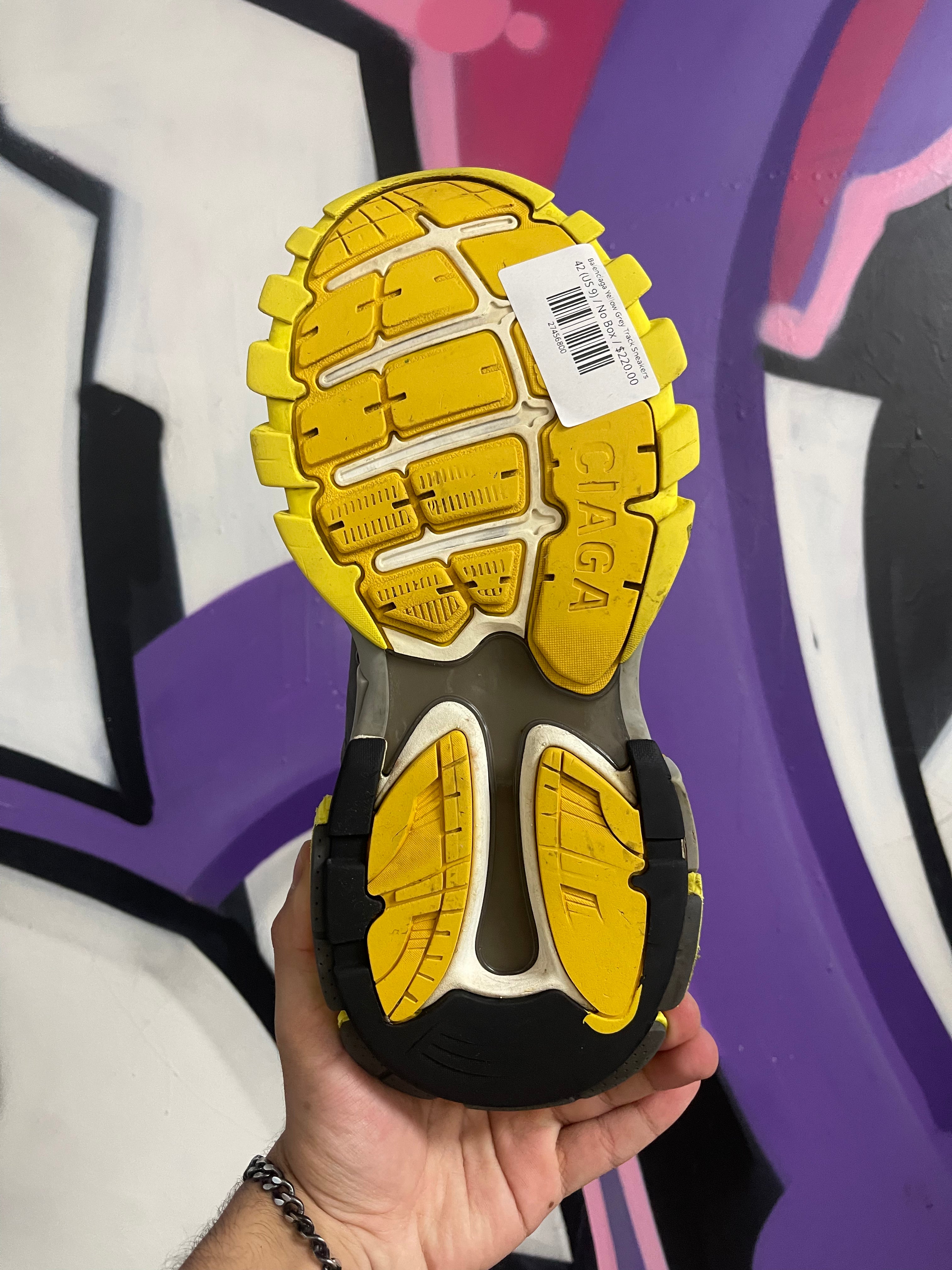 Balenciaga Yellow Grey Track Sneakers