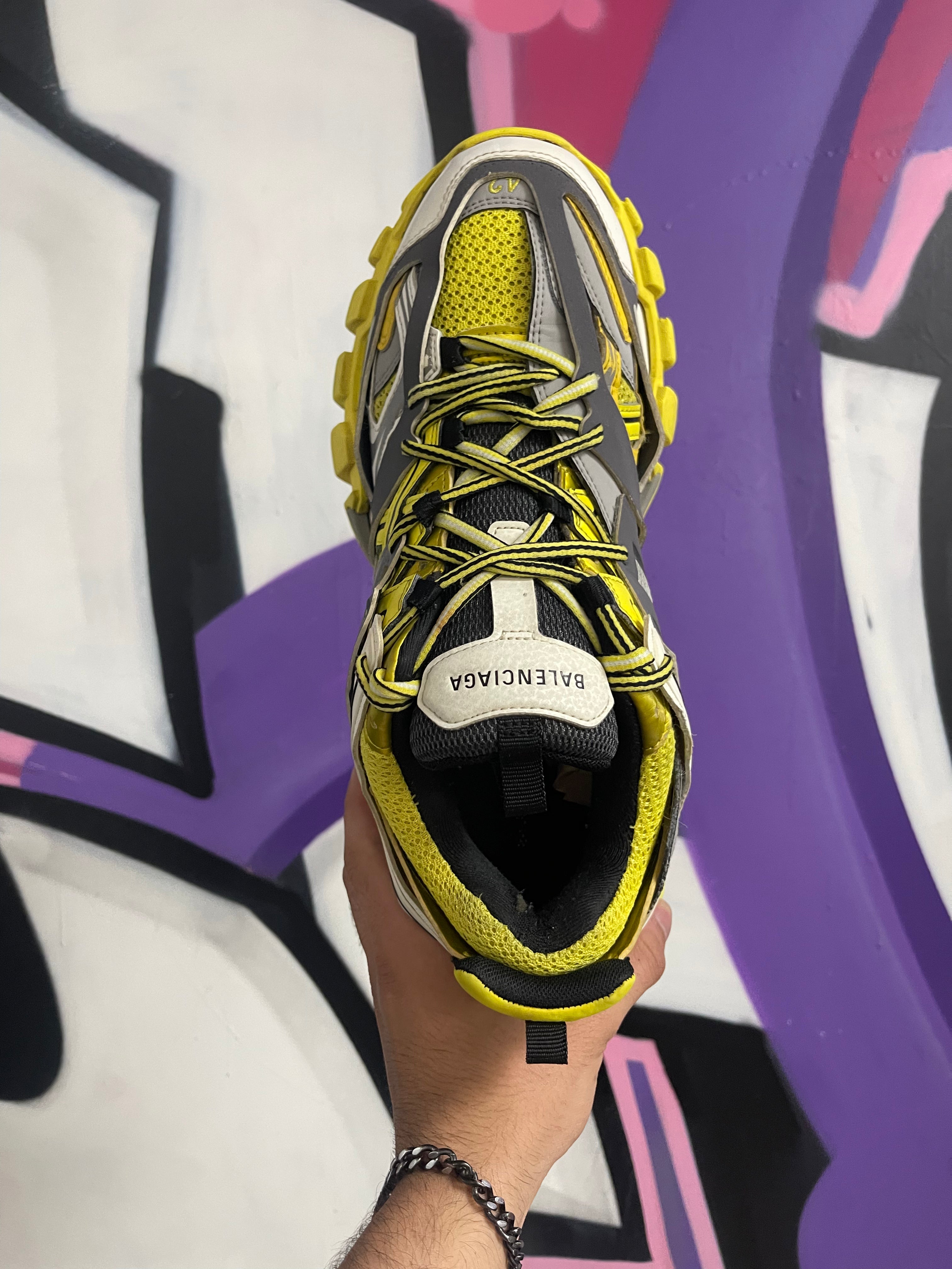 Balenciaga Yellow Grey Track Sneakers