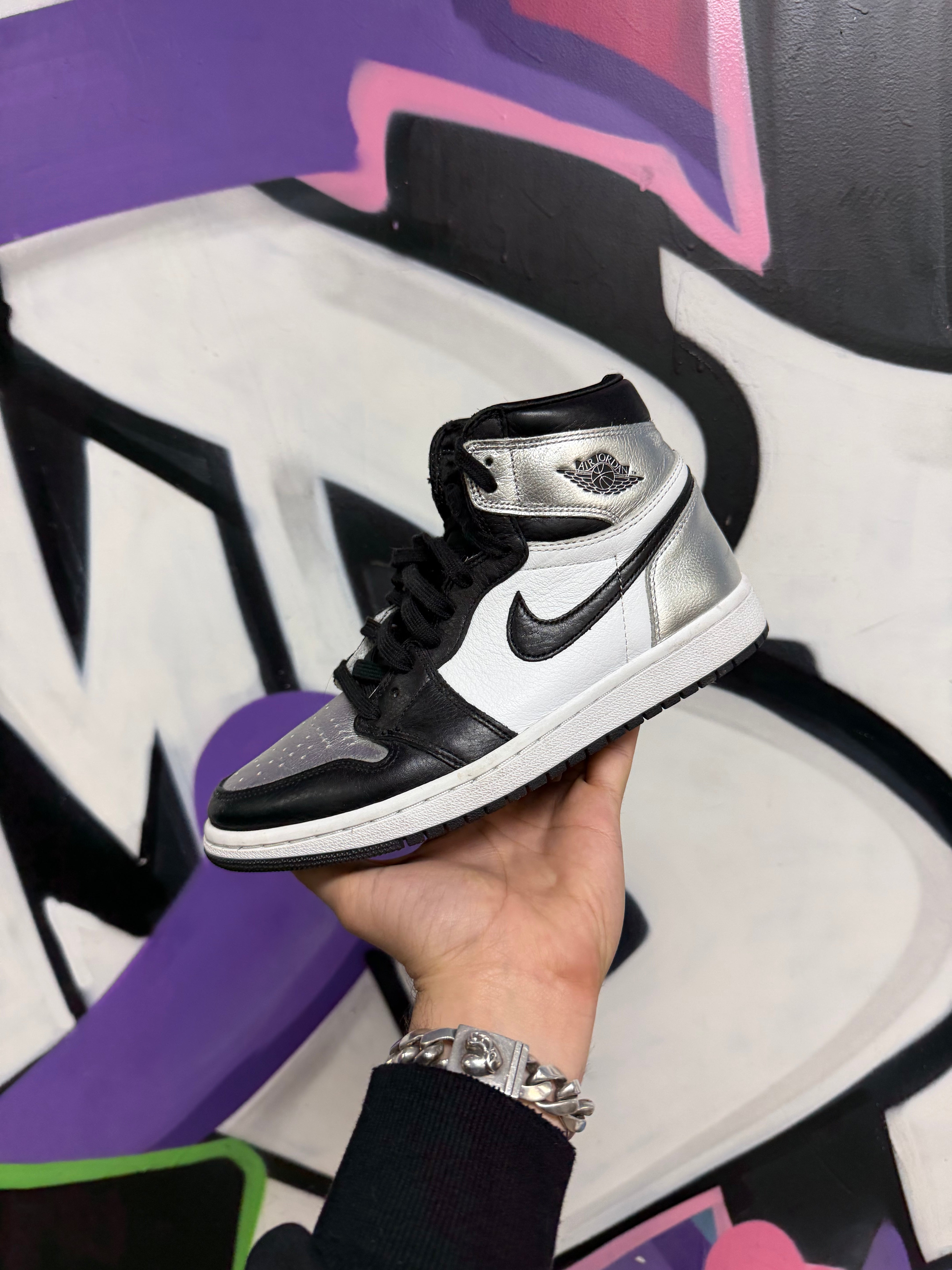 Jordan 1 Silver Toe Sneakers