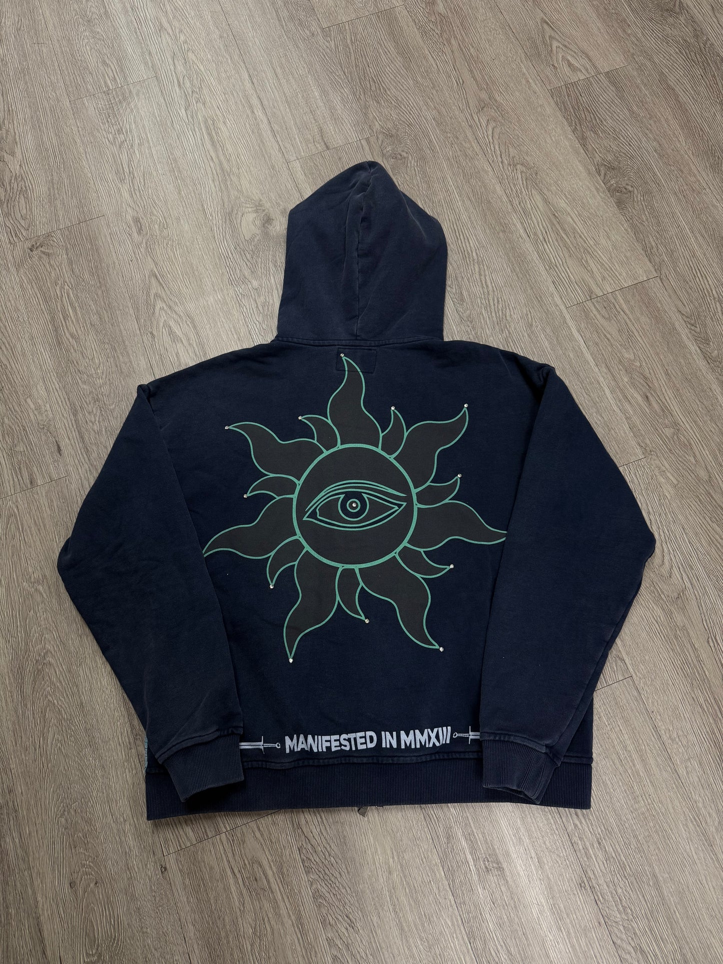 Godspeed "Sunken Liberty" Navy Wash Hoodie