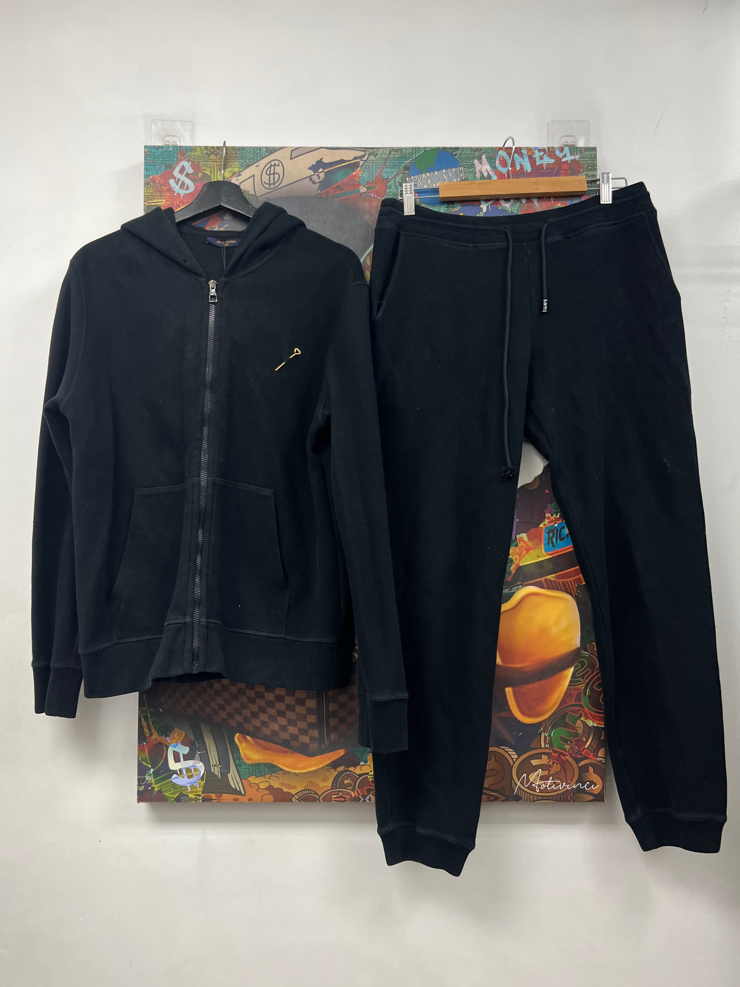 Louis Vuitton Black Staple Edition Sweatsuit