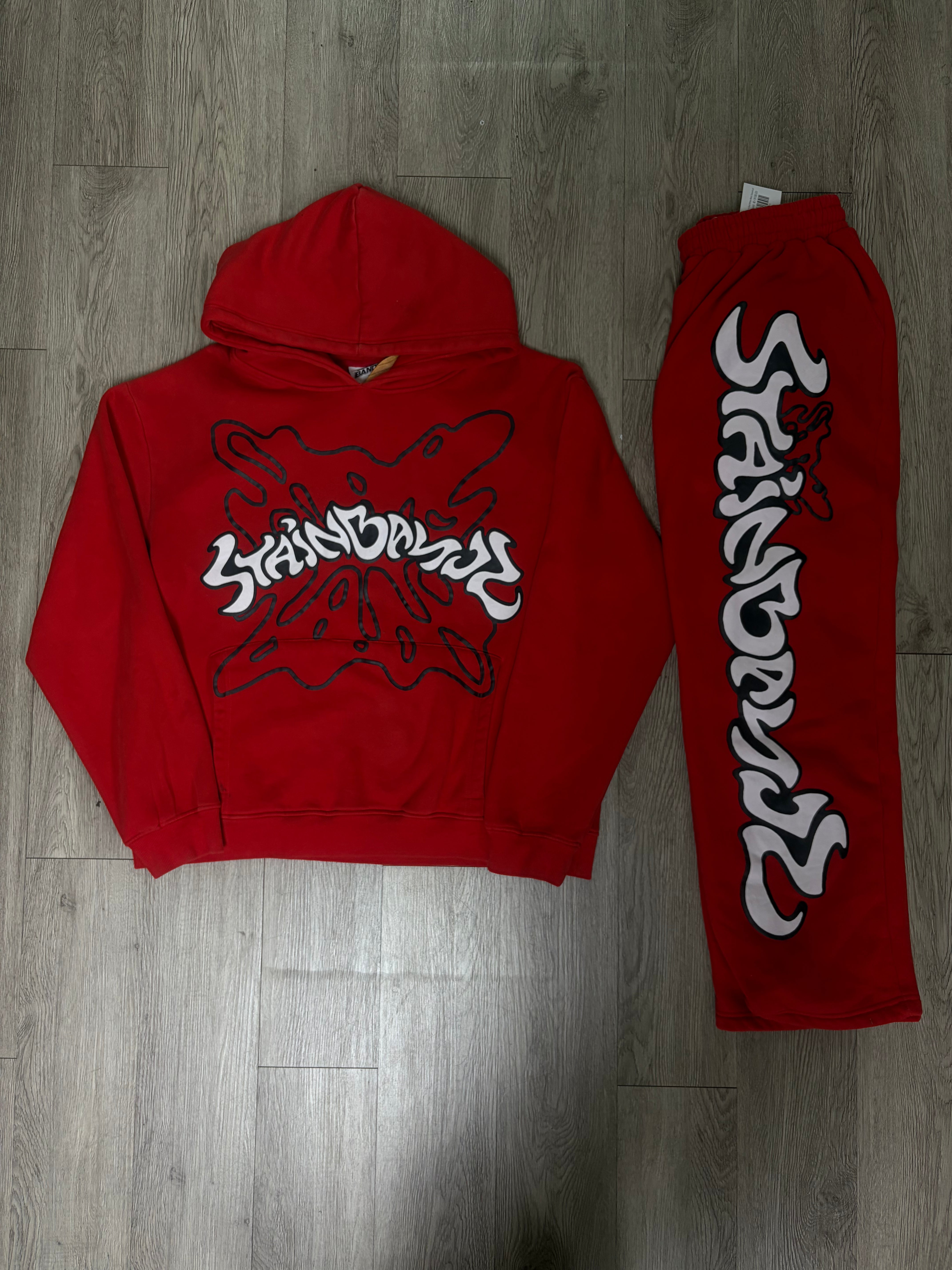 SB Studios Red White Black Sweatsuit