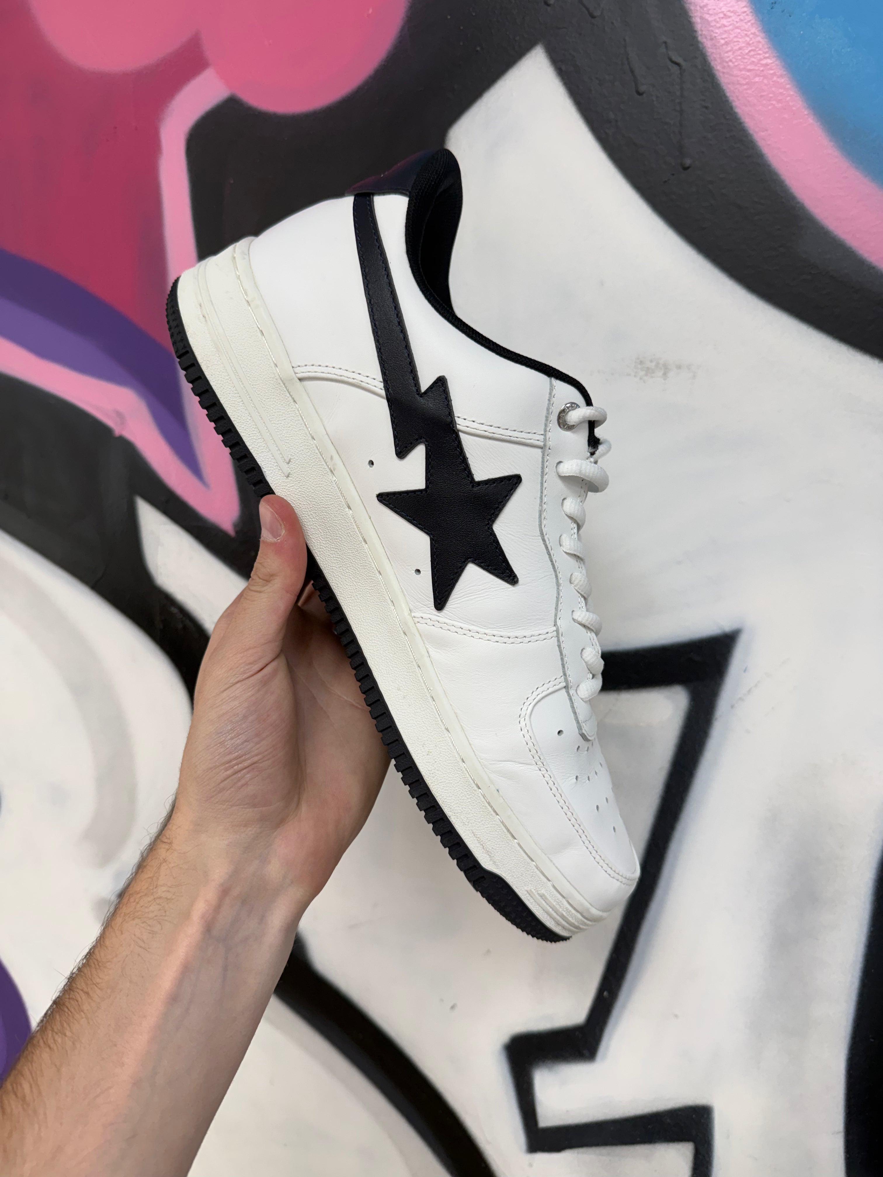 BAPE JJJJound Bapesta Low Navy Sneakers