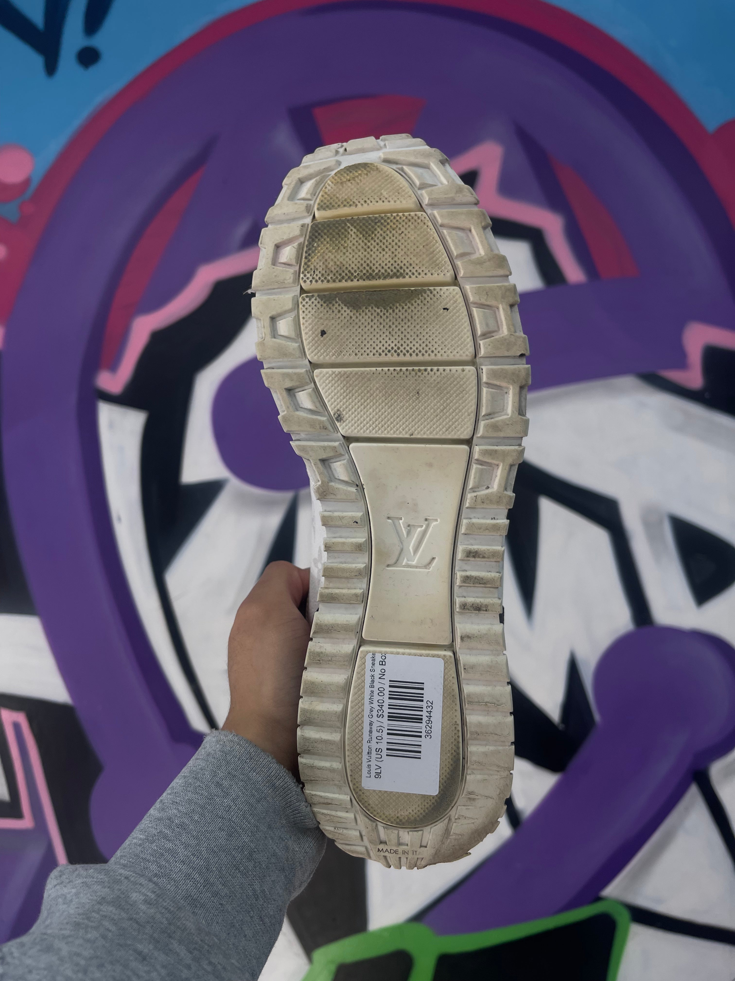 Louis Vuitton Runaway Grey White Black Sneaker