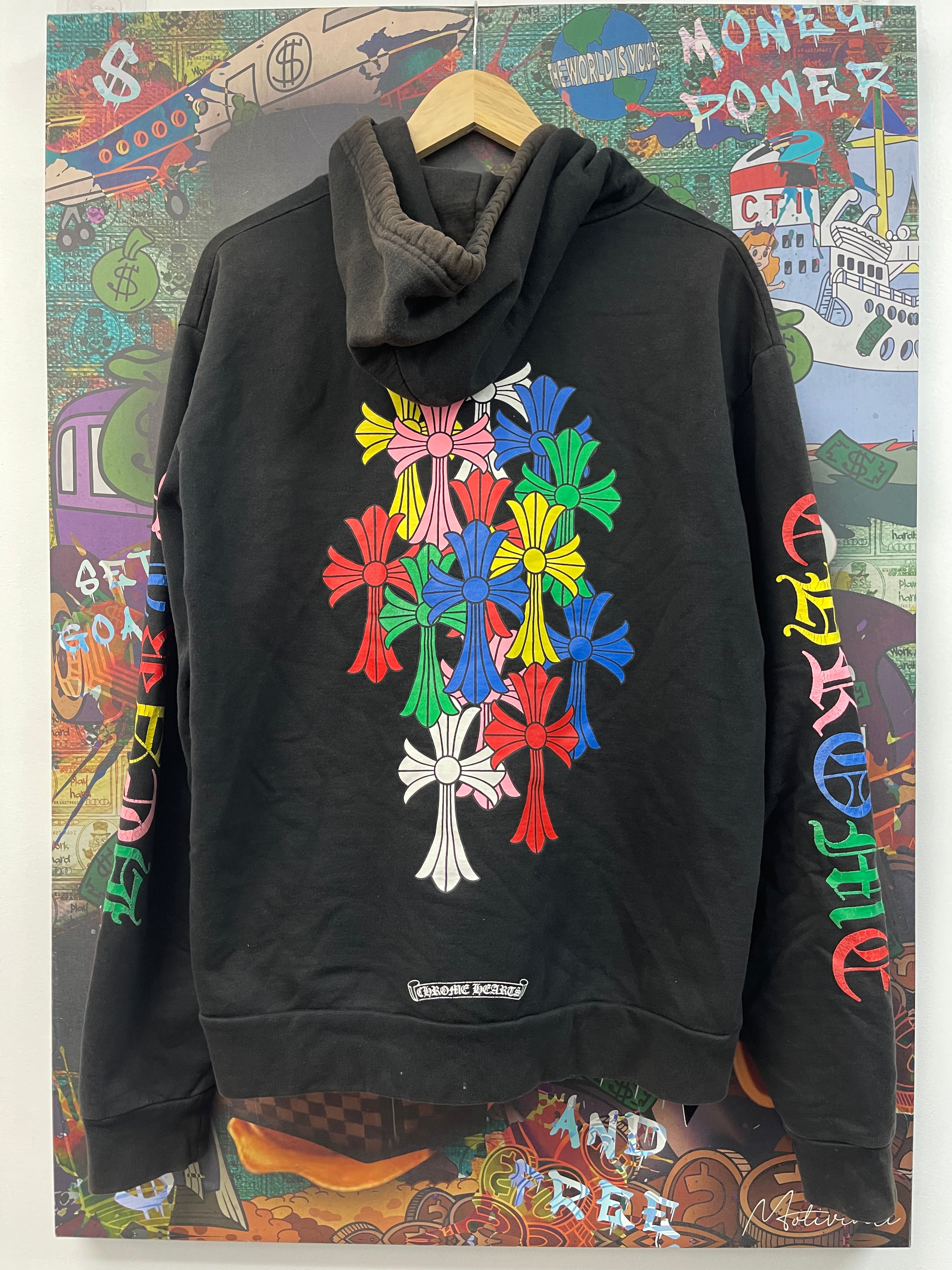 Chrome Hearts Black Multicross Hoodie