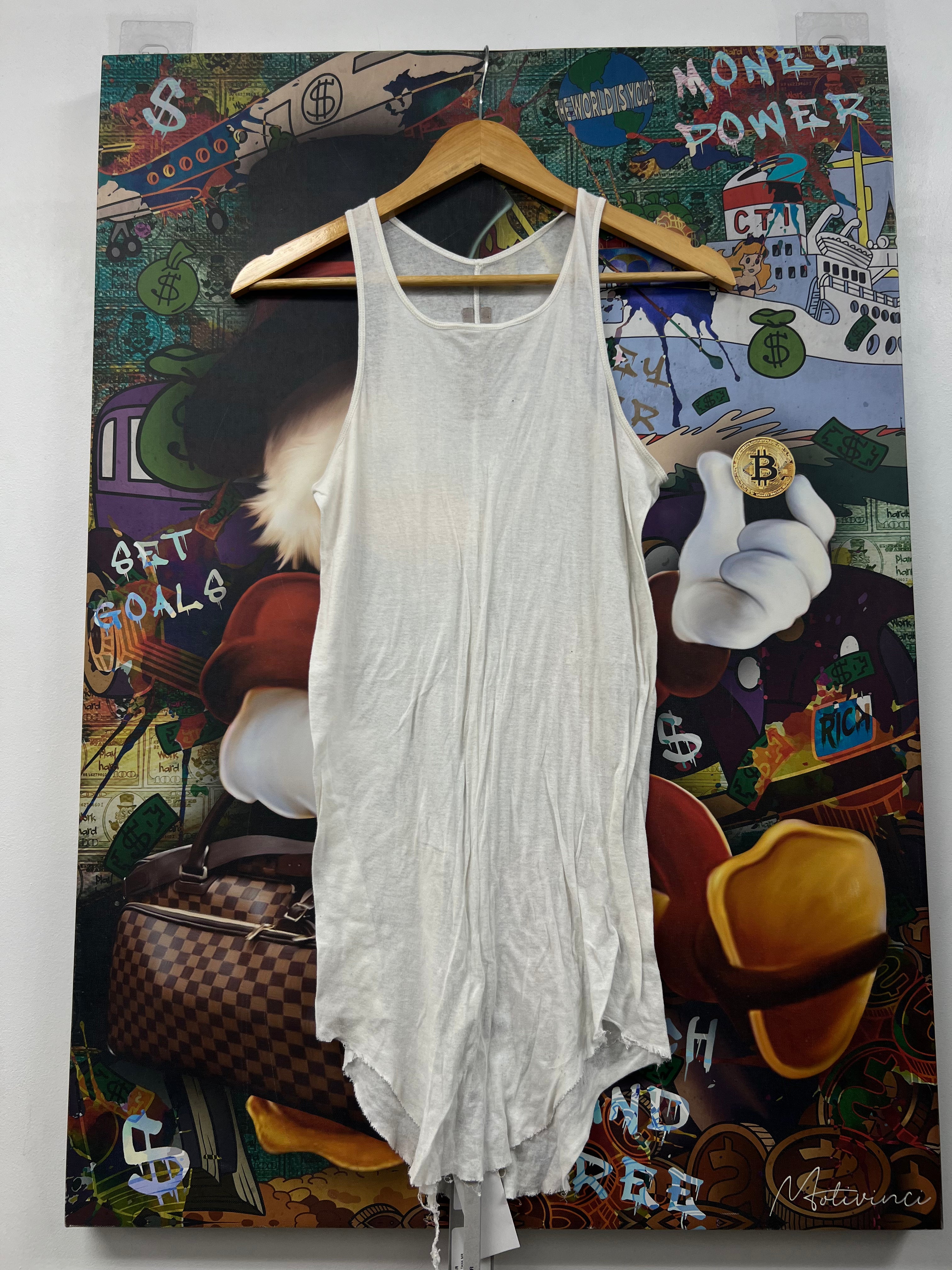 Rick Owens White Basic Rib Tank