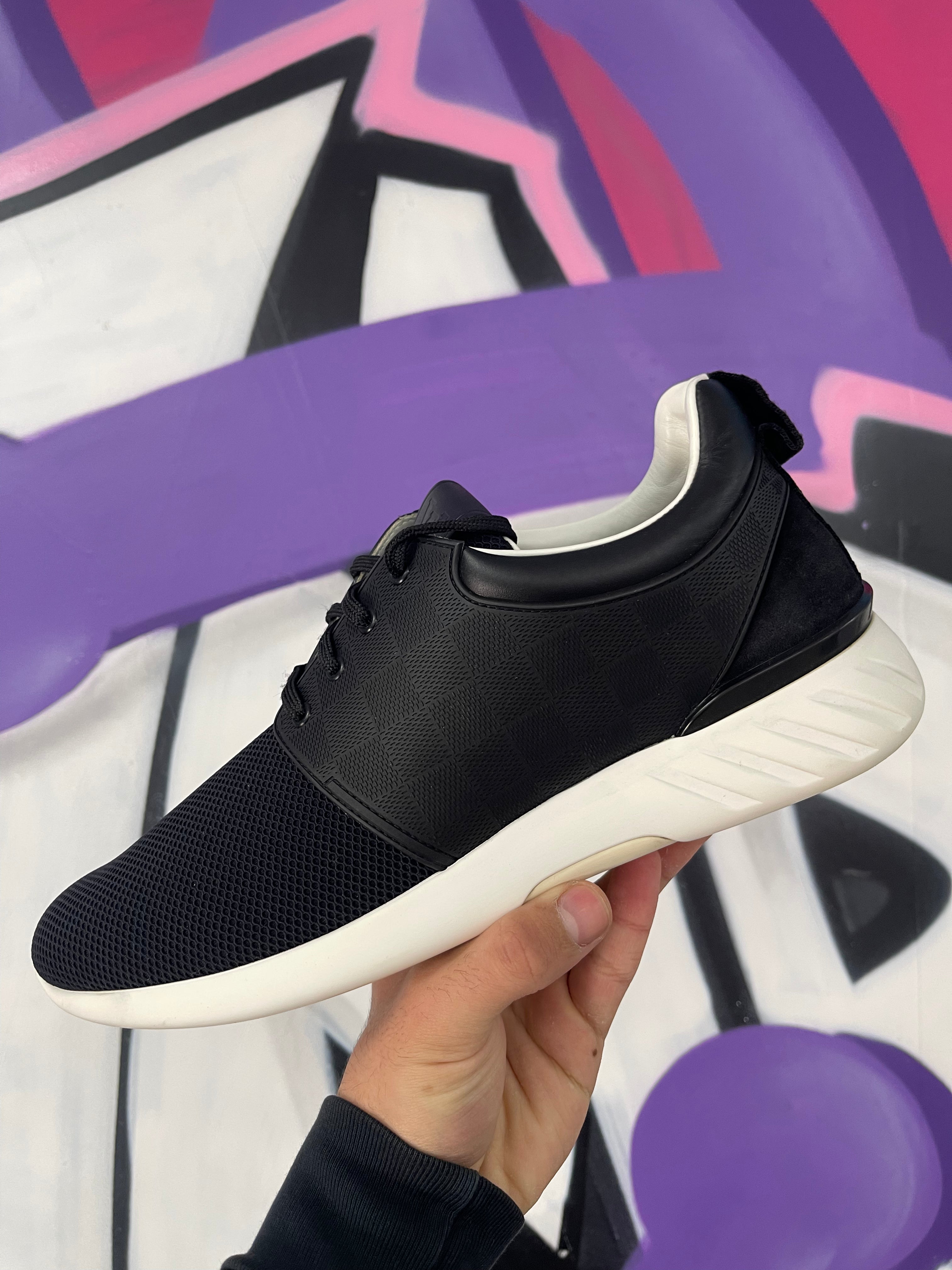 LV Black Roshe Run Used With Box