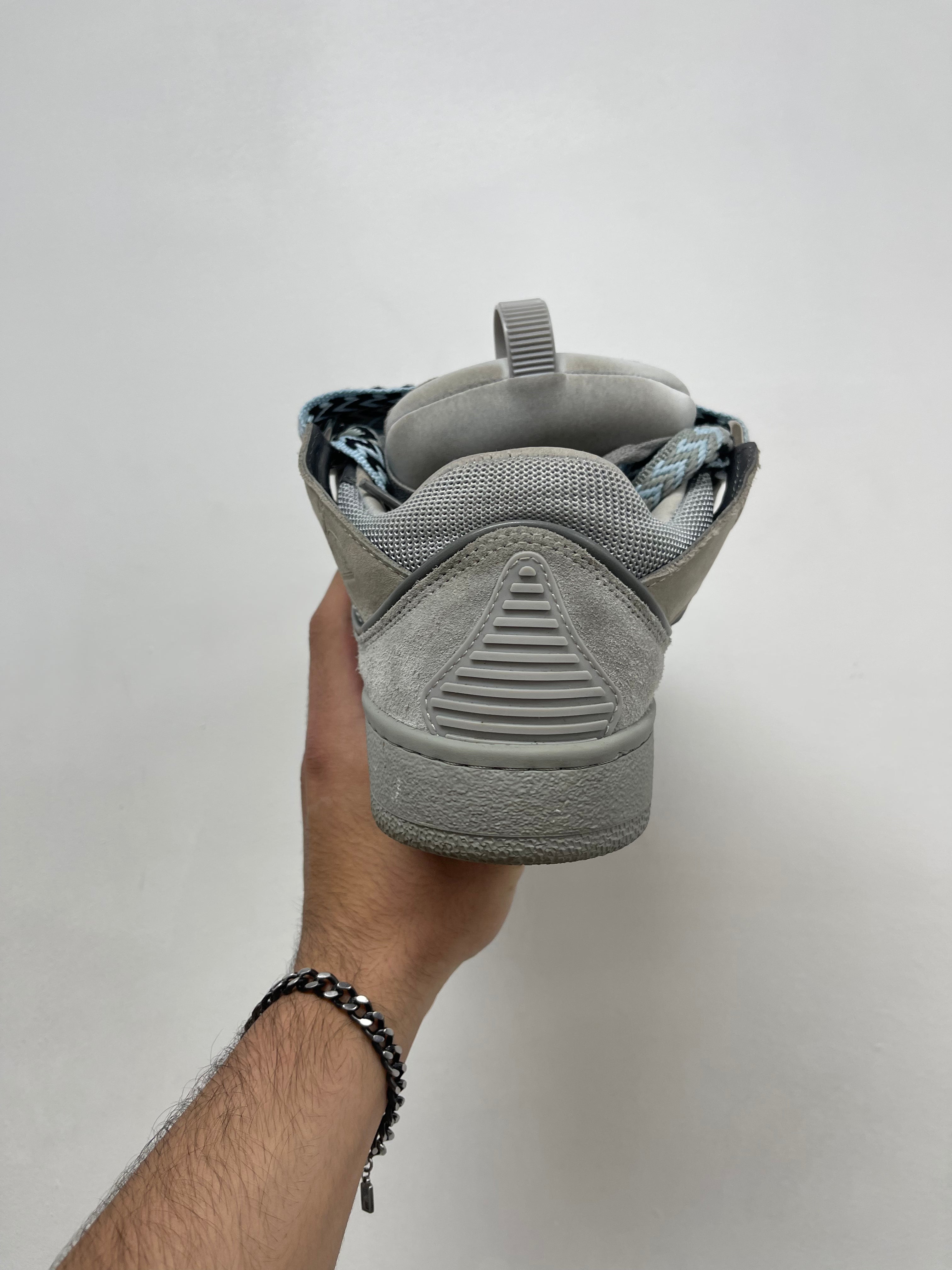 Lanvin Grey Curb Sneakers