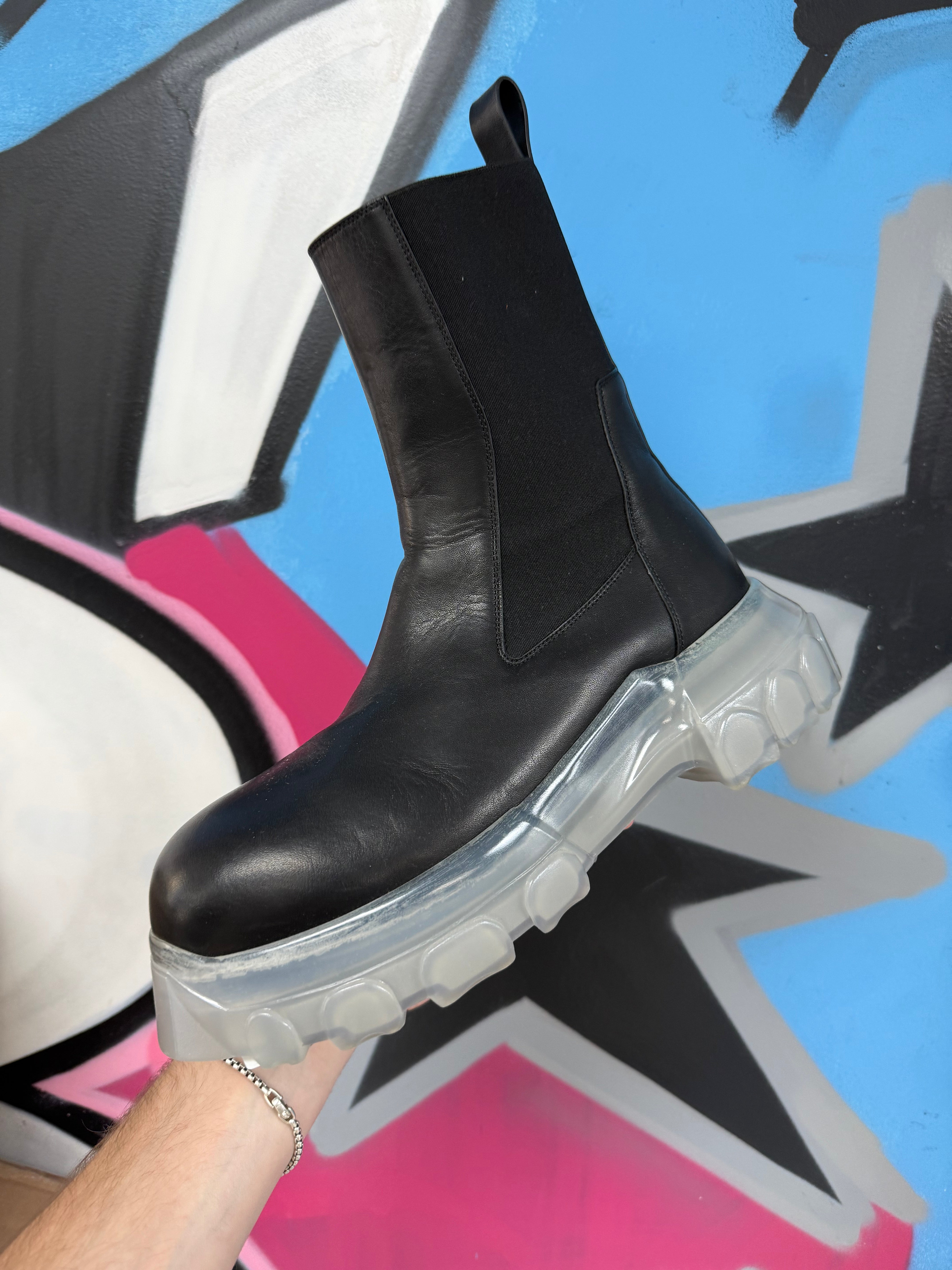Rick Owens Black Beatle Bozo Boots