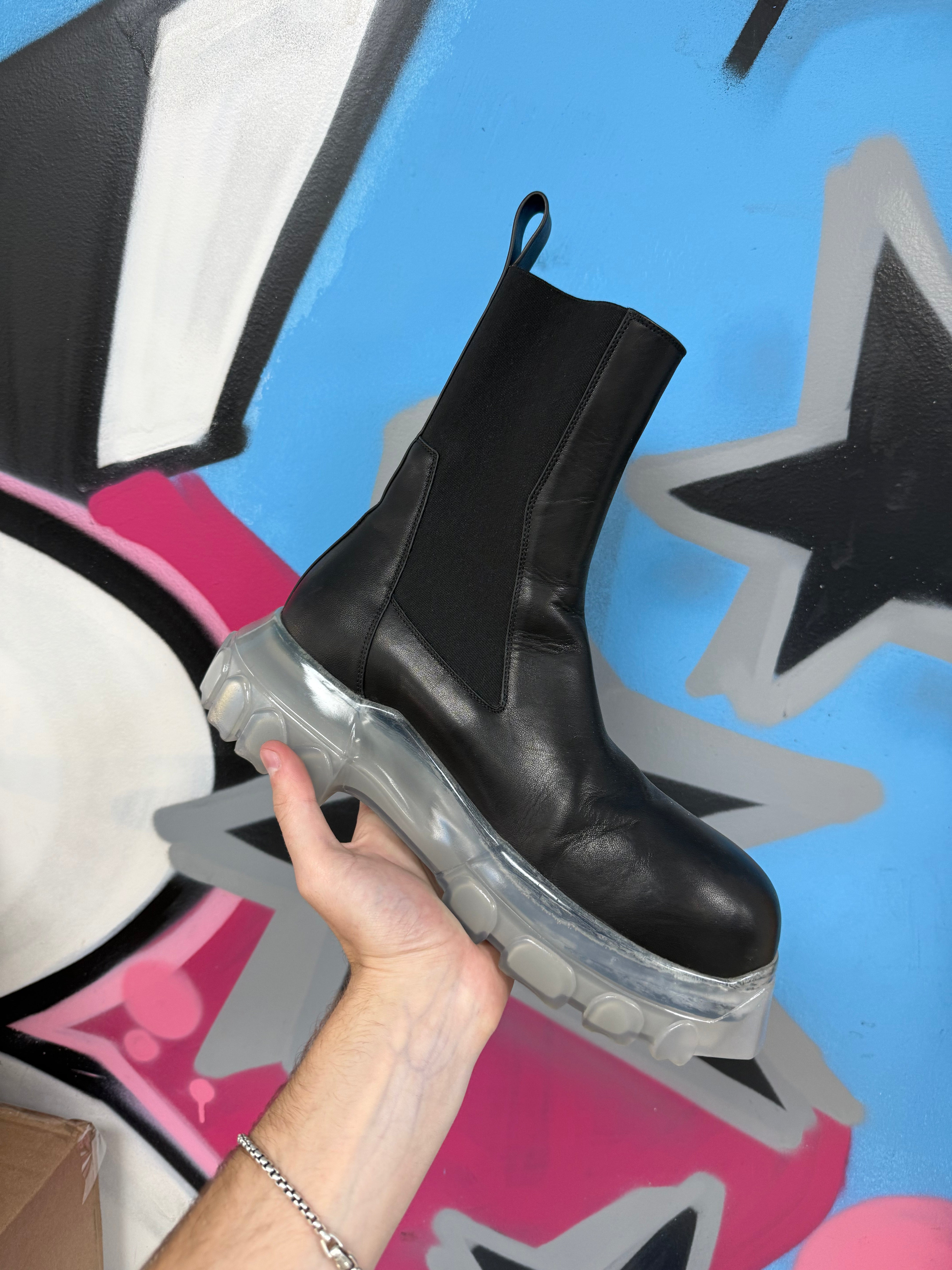 Rick Owens Black Beatle Bozo Boots