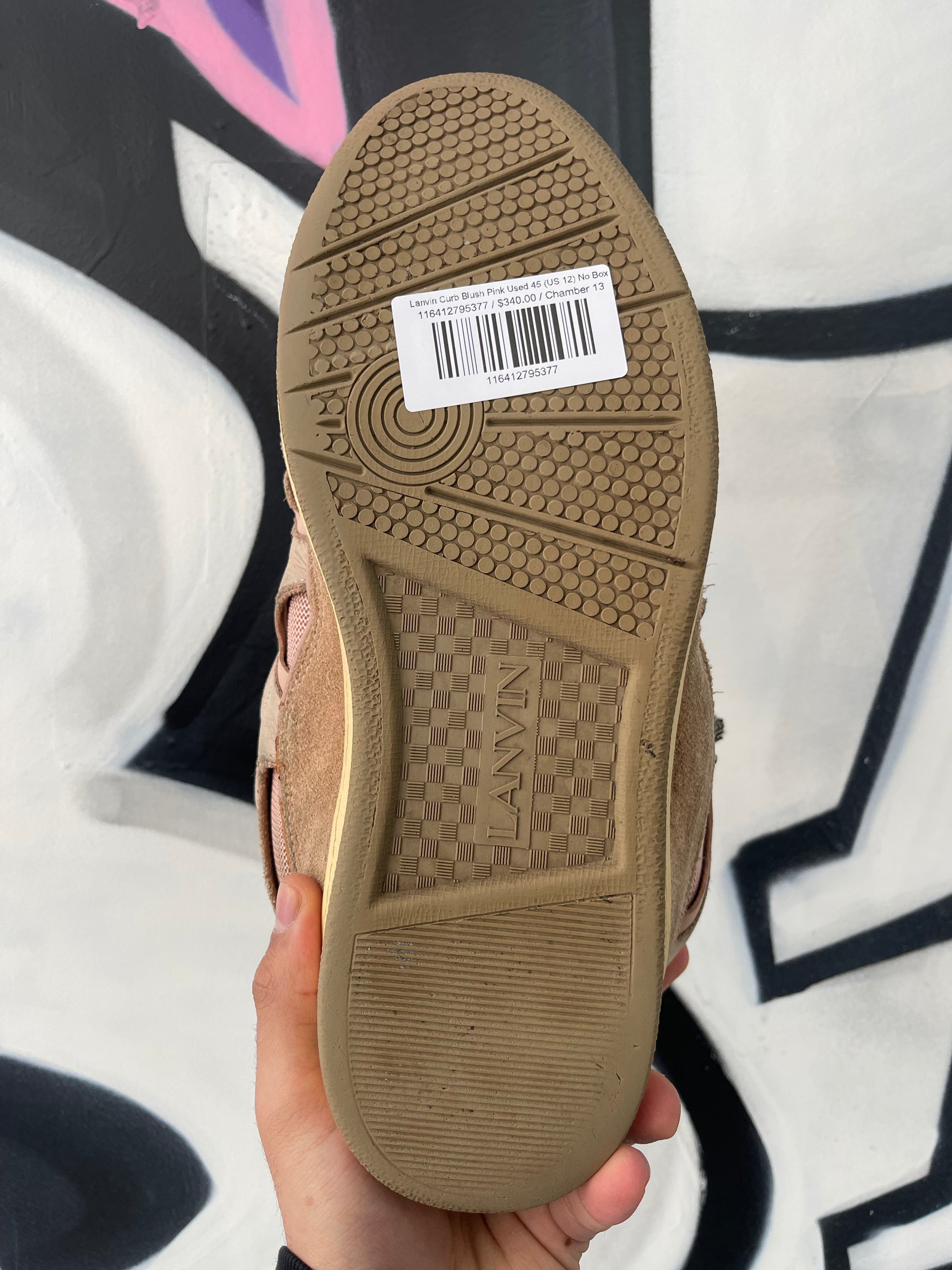 Lanvin Curb Blush Pink Used 45 (US 12) No Box