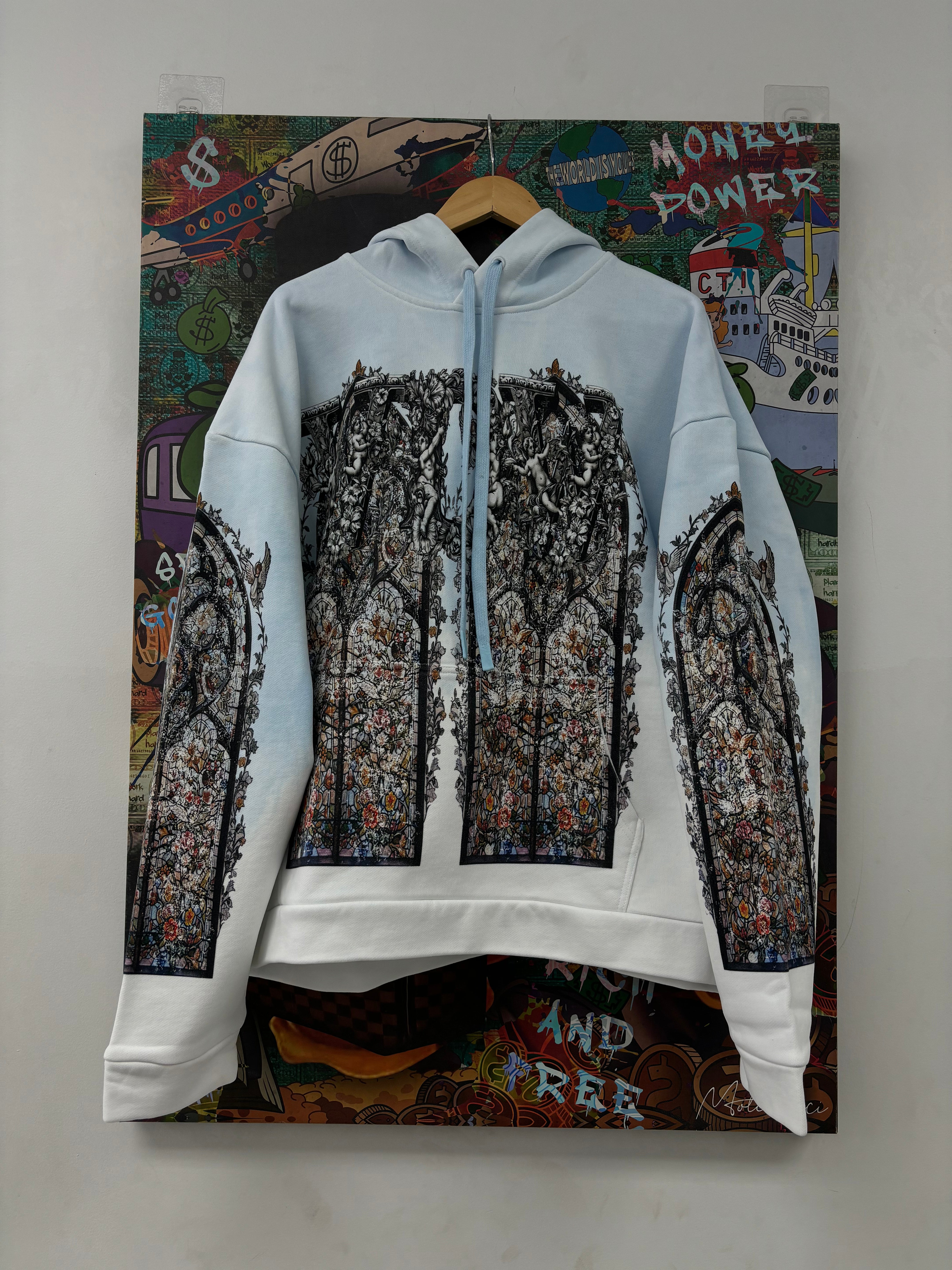 WDW Ignatius Hoodie Baby Blue New Large With Tags