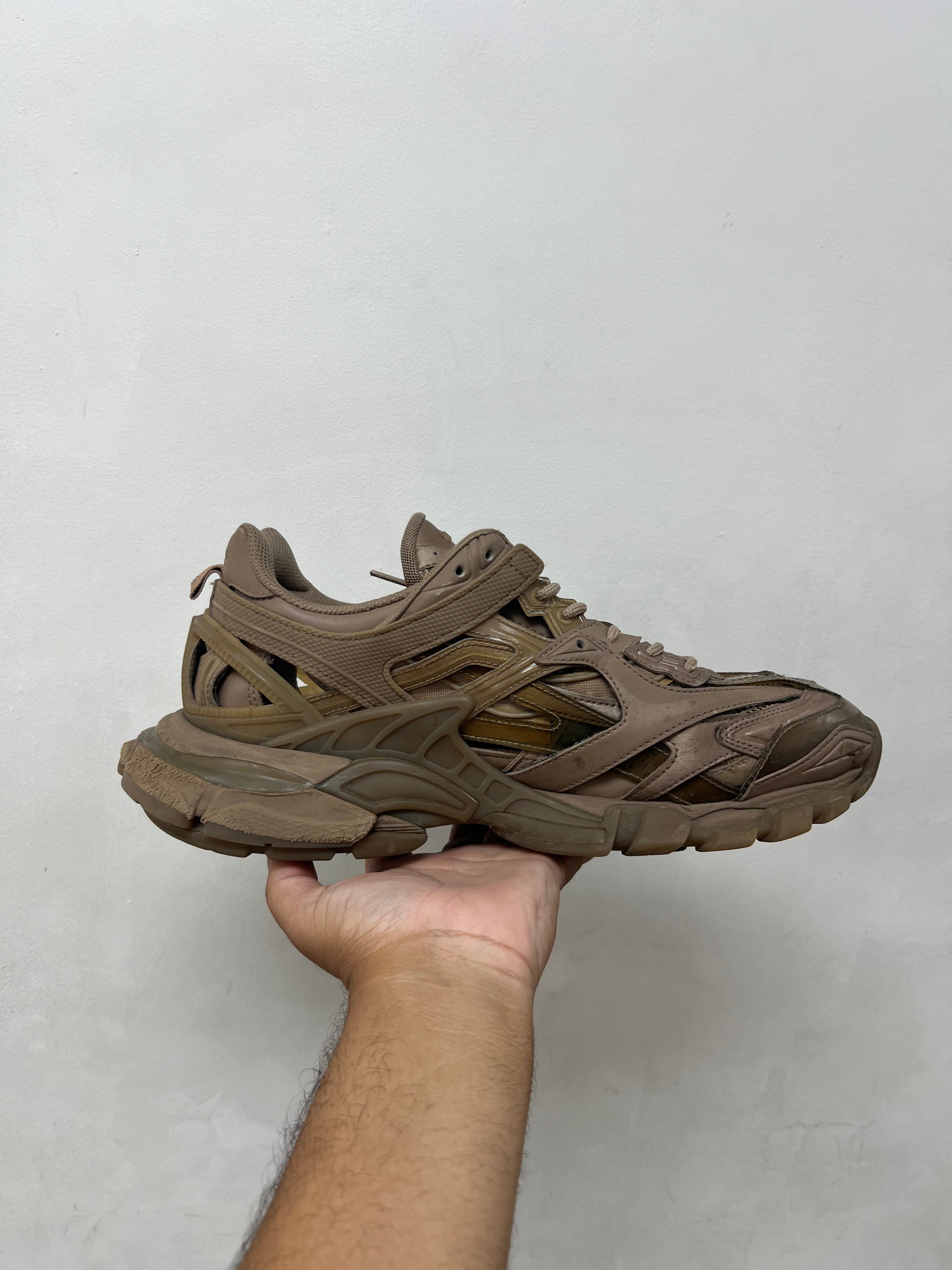 Balenciaga Brown Track 2 Sneakers