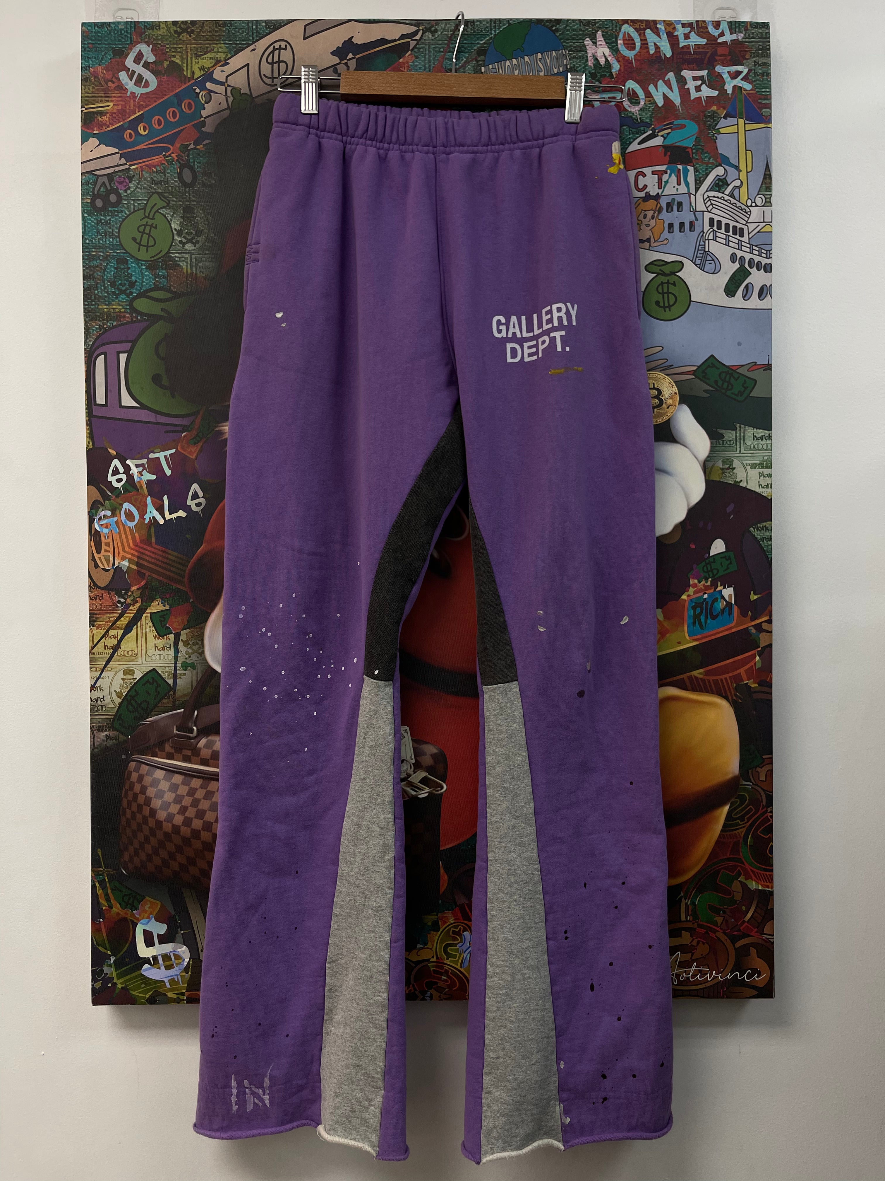 Gallery Dept. Purple Flared Sweats
