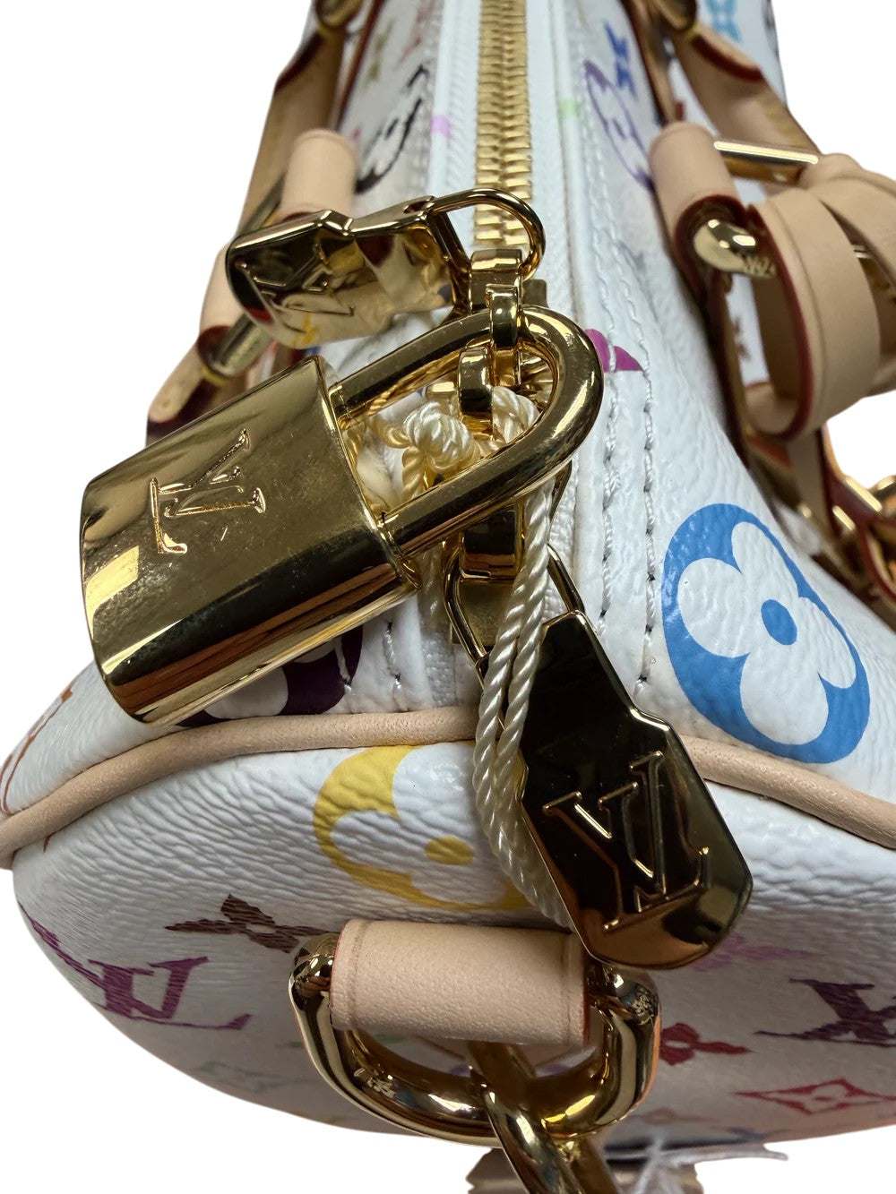 Louis Vuitton Murakami Speedy White Bag