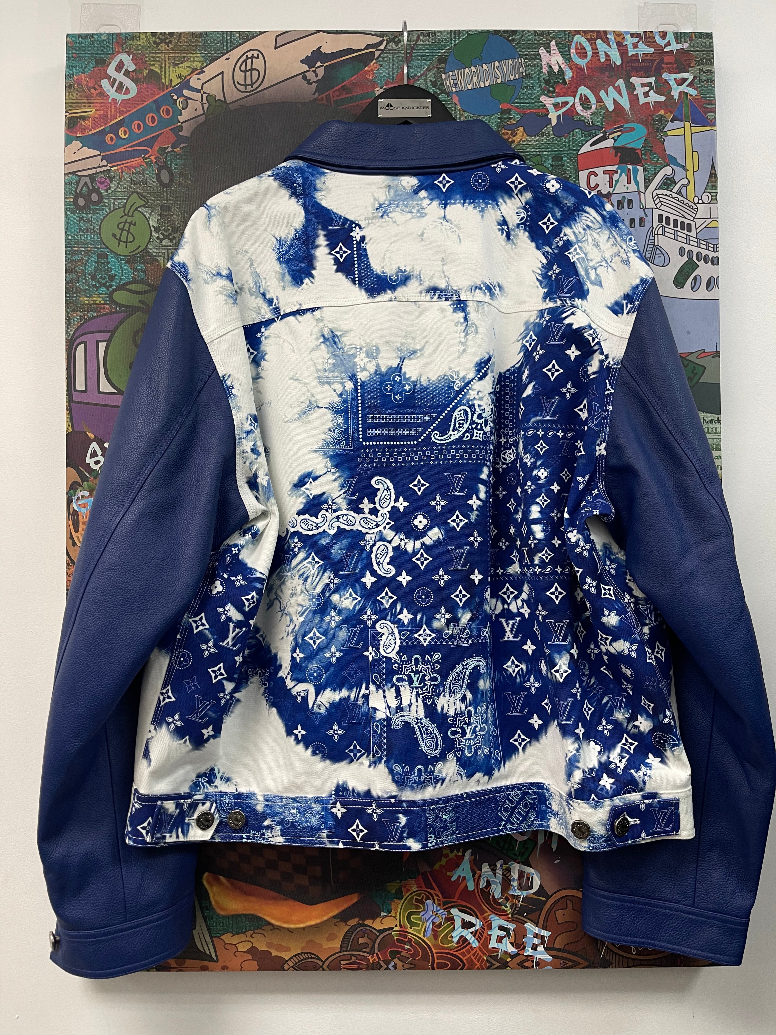 Louis Vuitton Royal Blue Bandana Paisley (58) Varsity Jacket