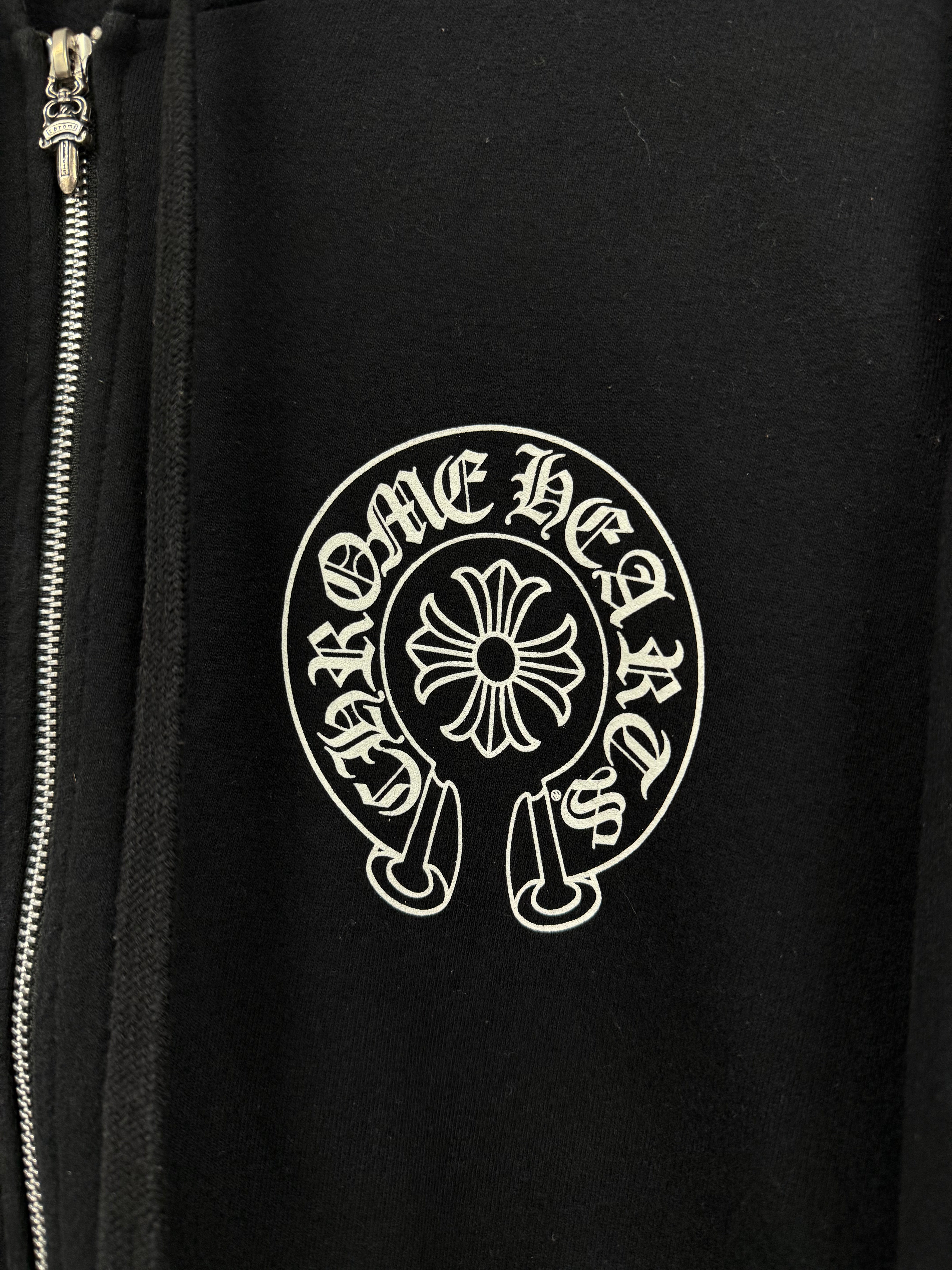 Chrome Hearts Black Horseshoe Los Angeles Zip Up