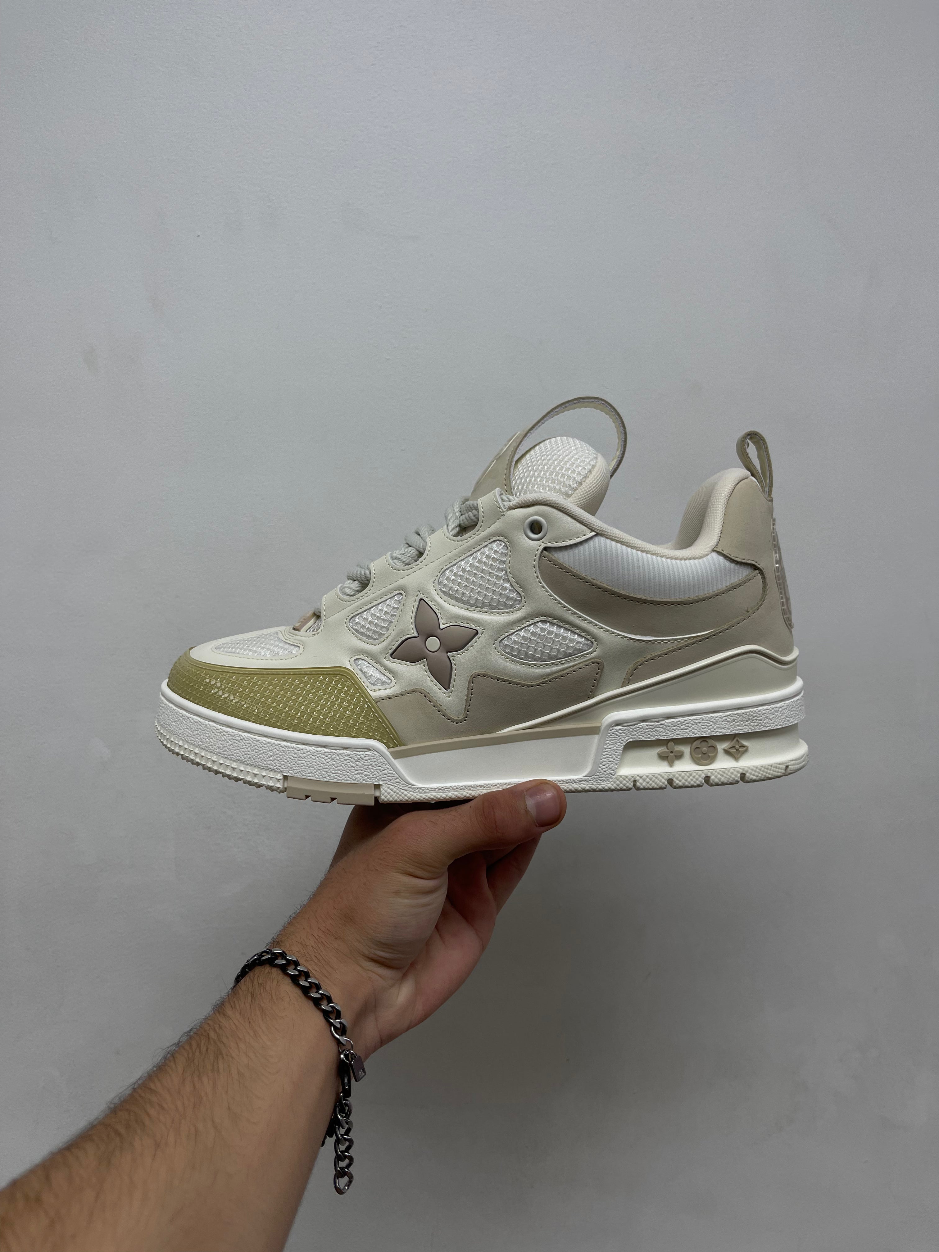 Louis Vuitton Cream Skate Sneakers