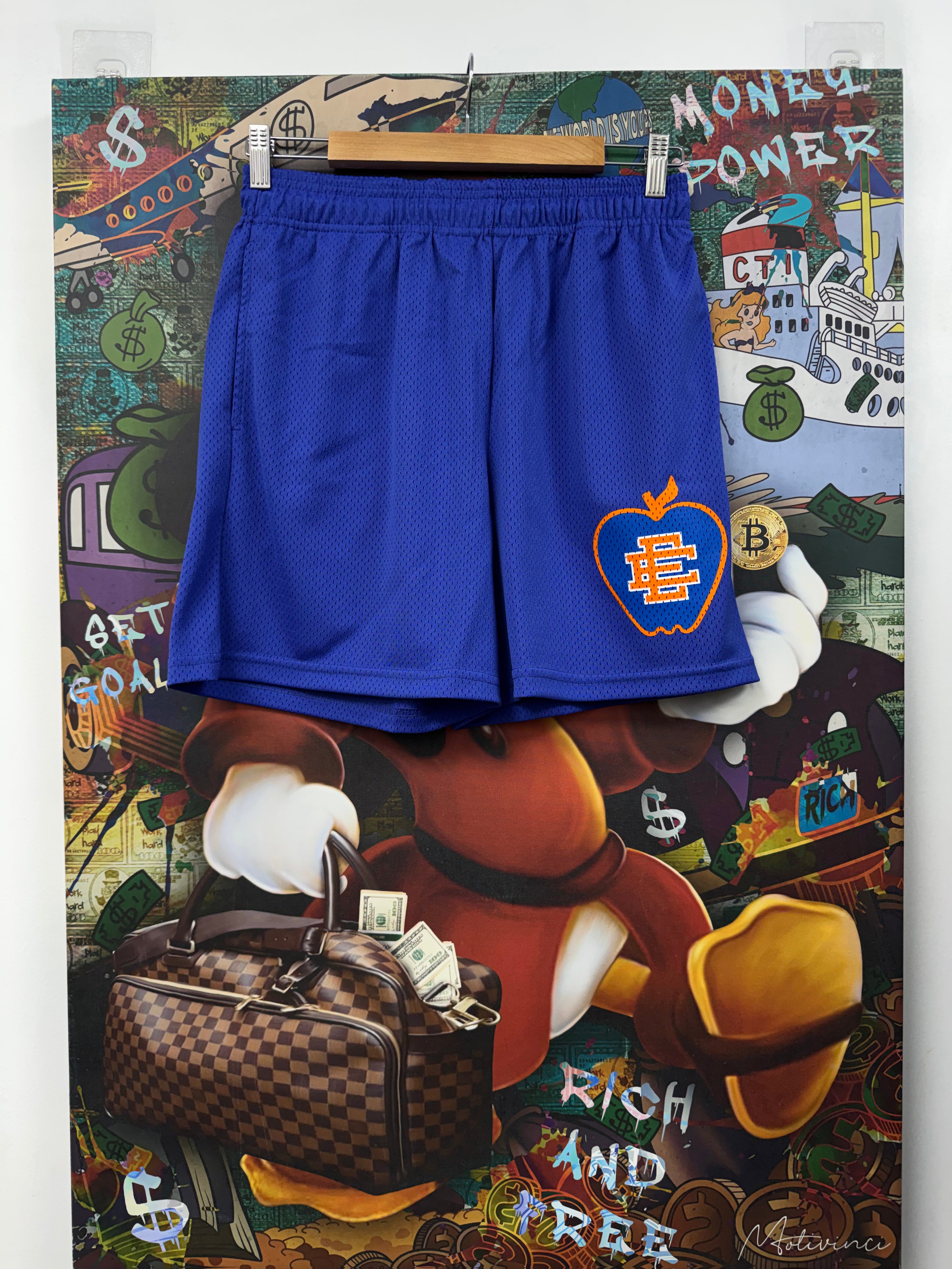 Eric Emanuel Blue Orange Apple Shorts