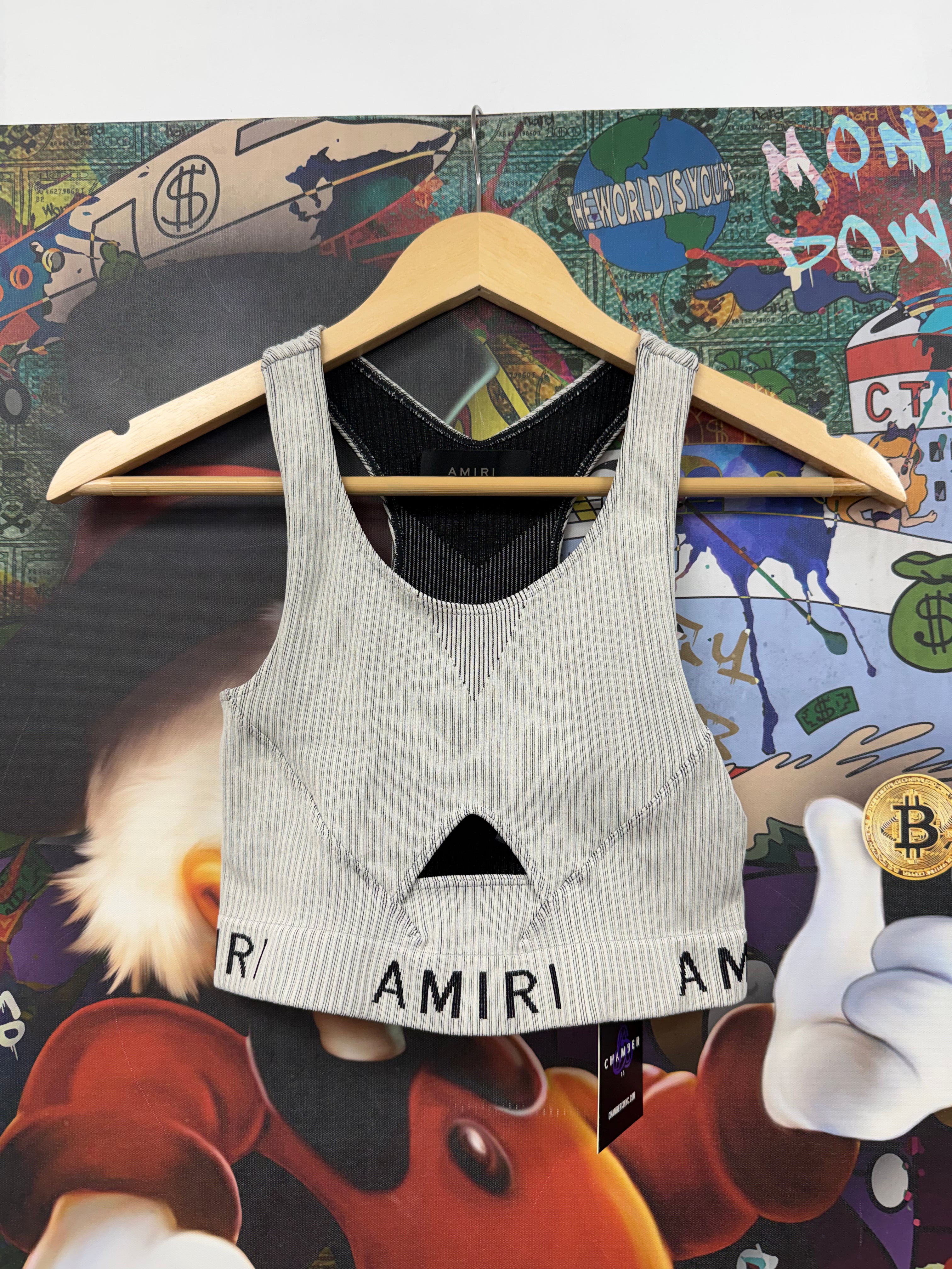Amiri Cropped Biker Top