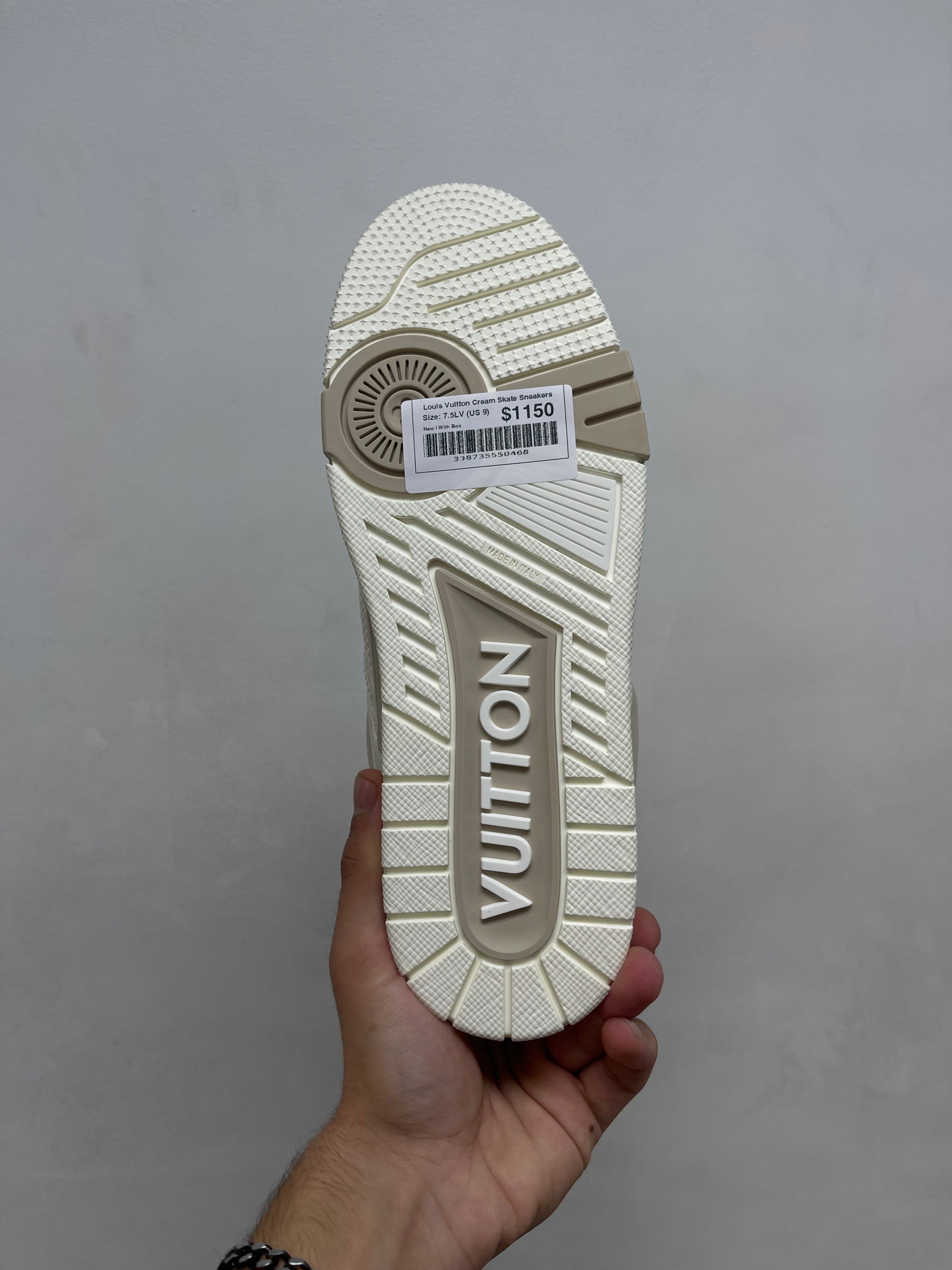 Louis Vuitton Cream Skate Sneakers