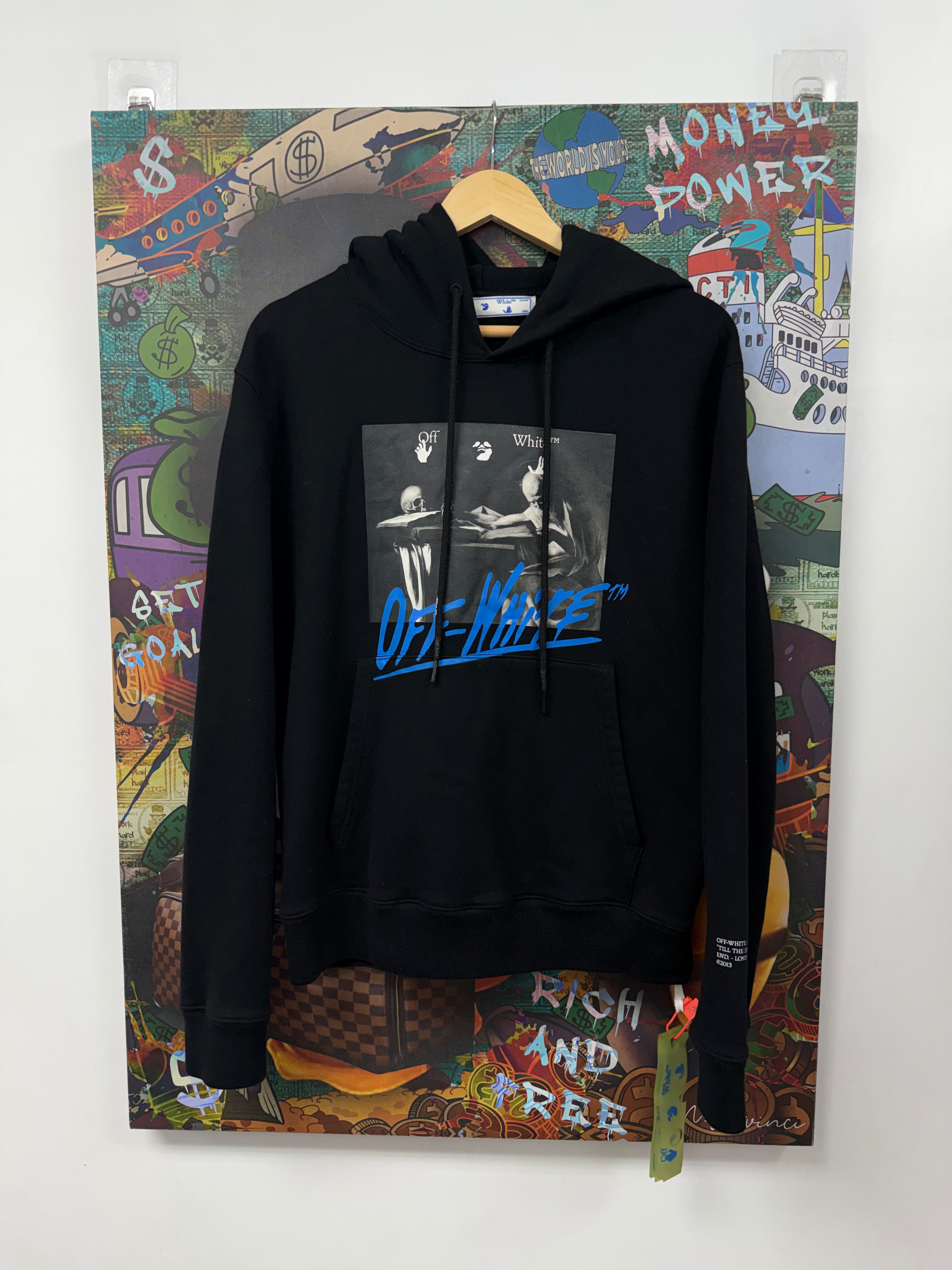 Off-White Black Blue Scholar Arrow Till The End Hoodie