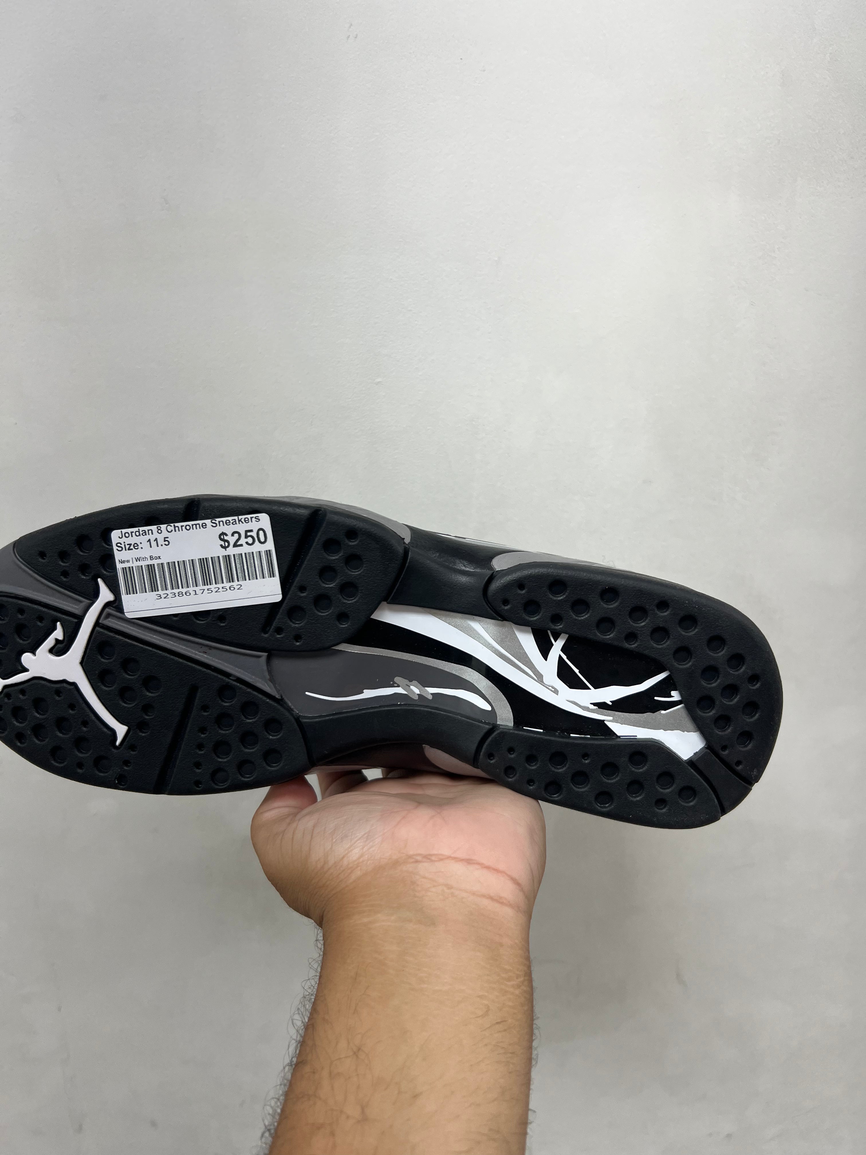 Jordan 8 Chrome Sneakers