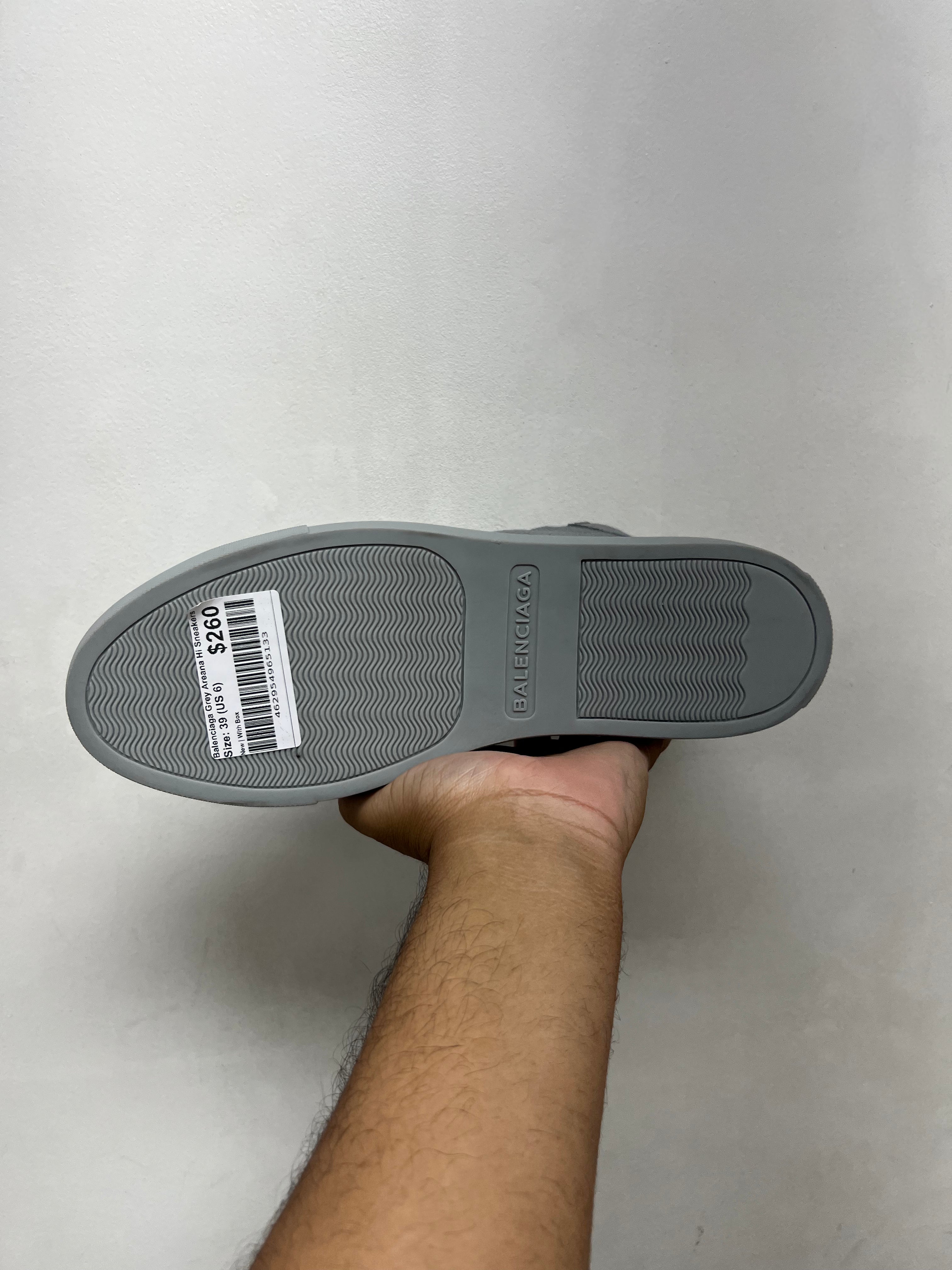 Balenciaga Grey Areana Hi Sneakers