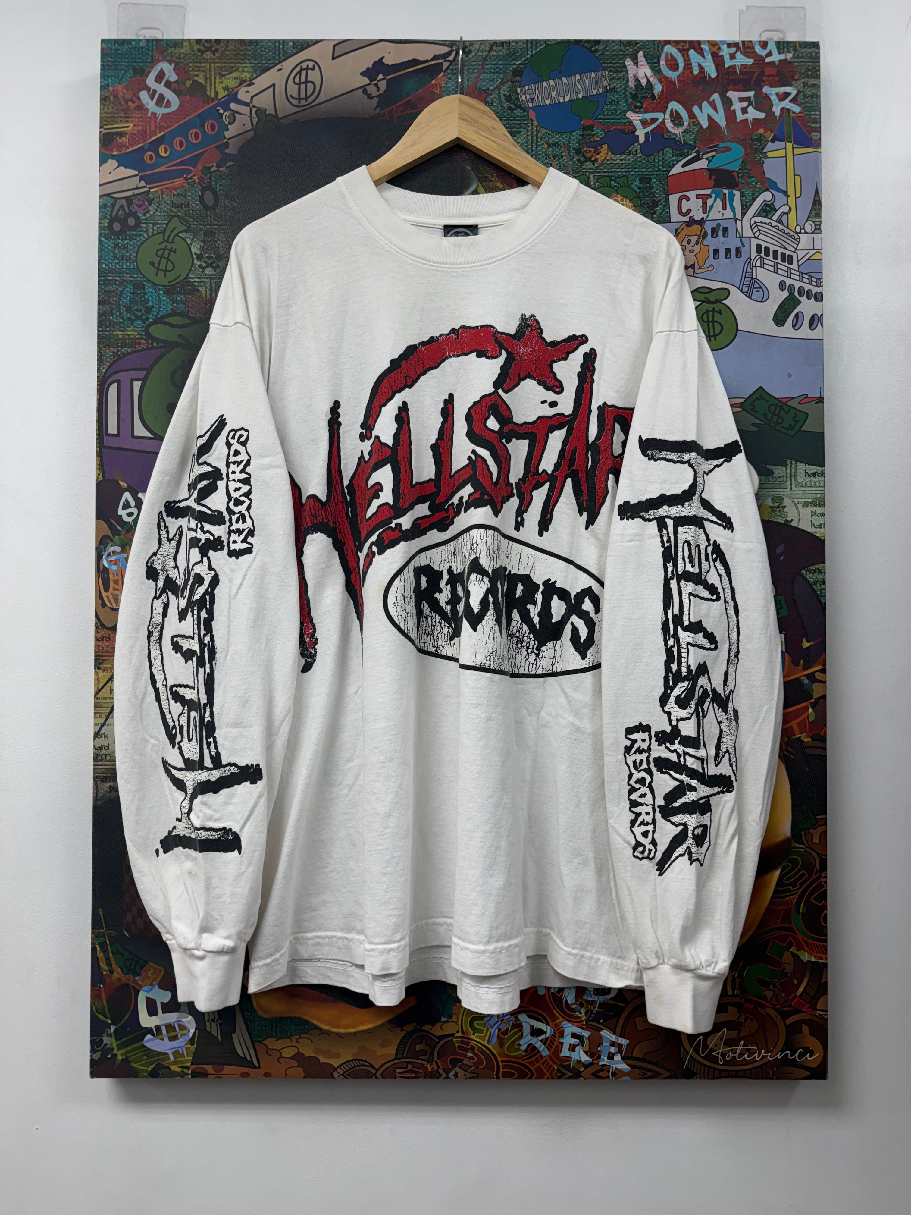 Hellstar White Records Long Sleeve
