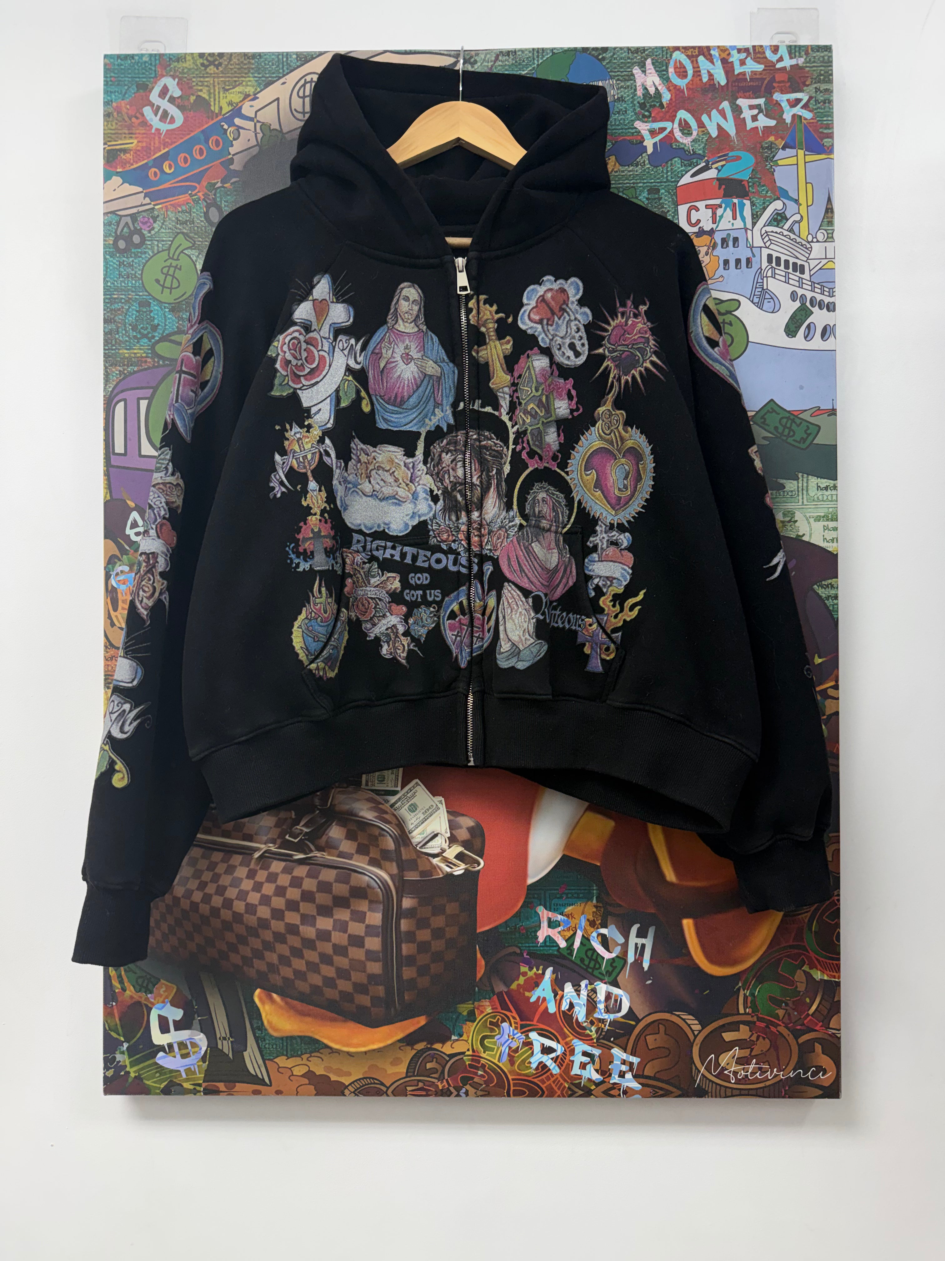 Righteous Black Risen King Zip Up