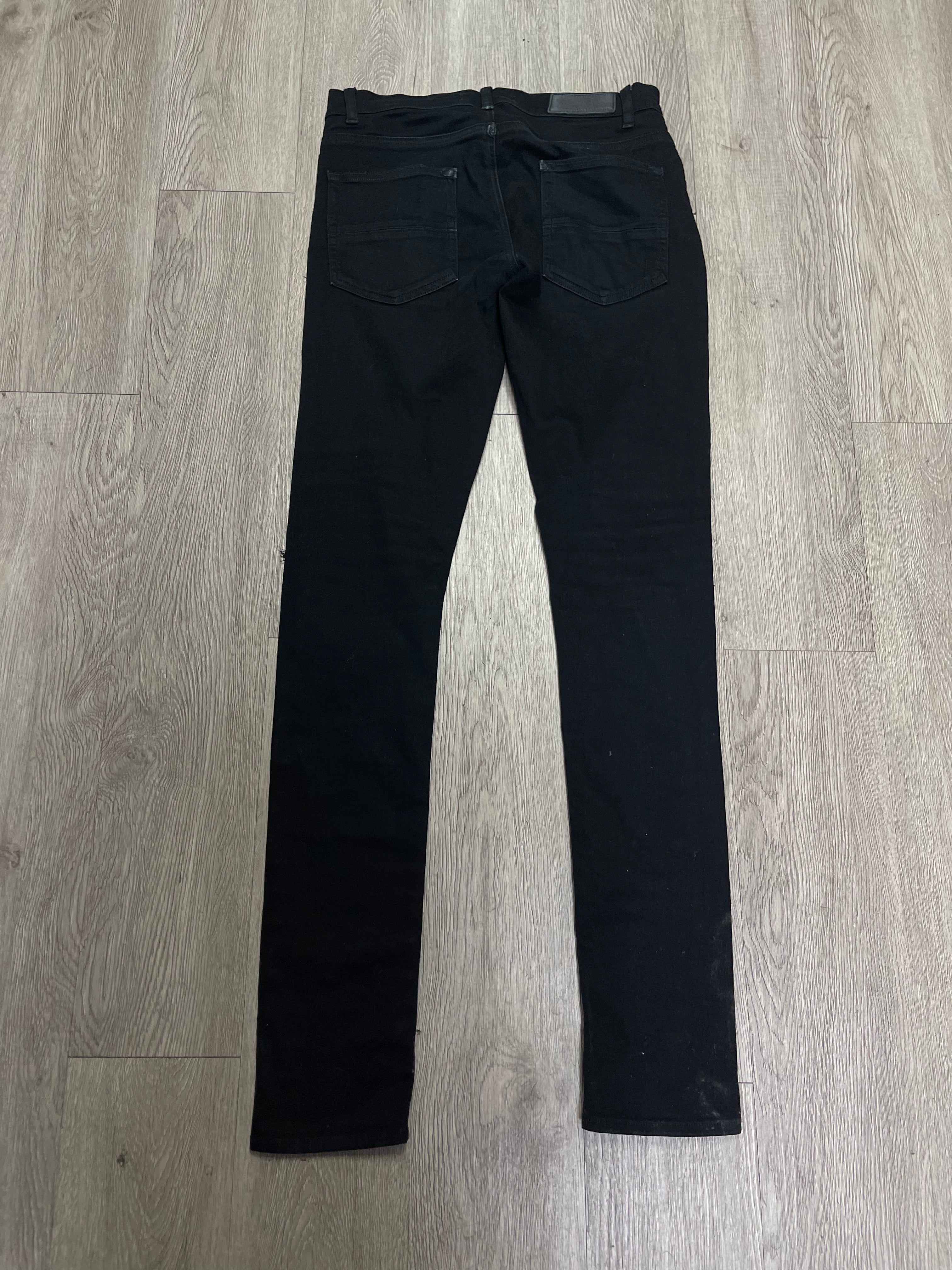 Amiri MX1 Black Red Paisley (Zipper) Jeans