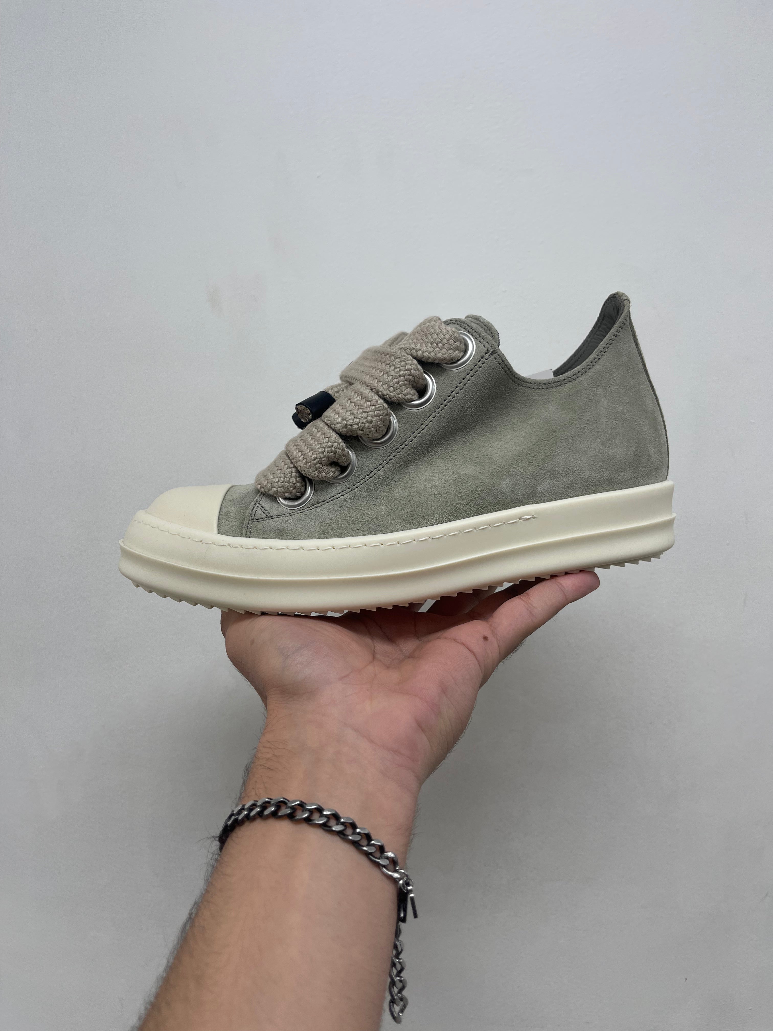 Rick Owens Euca Maineline Jumbo Lace Low Sneakers
