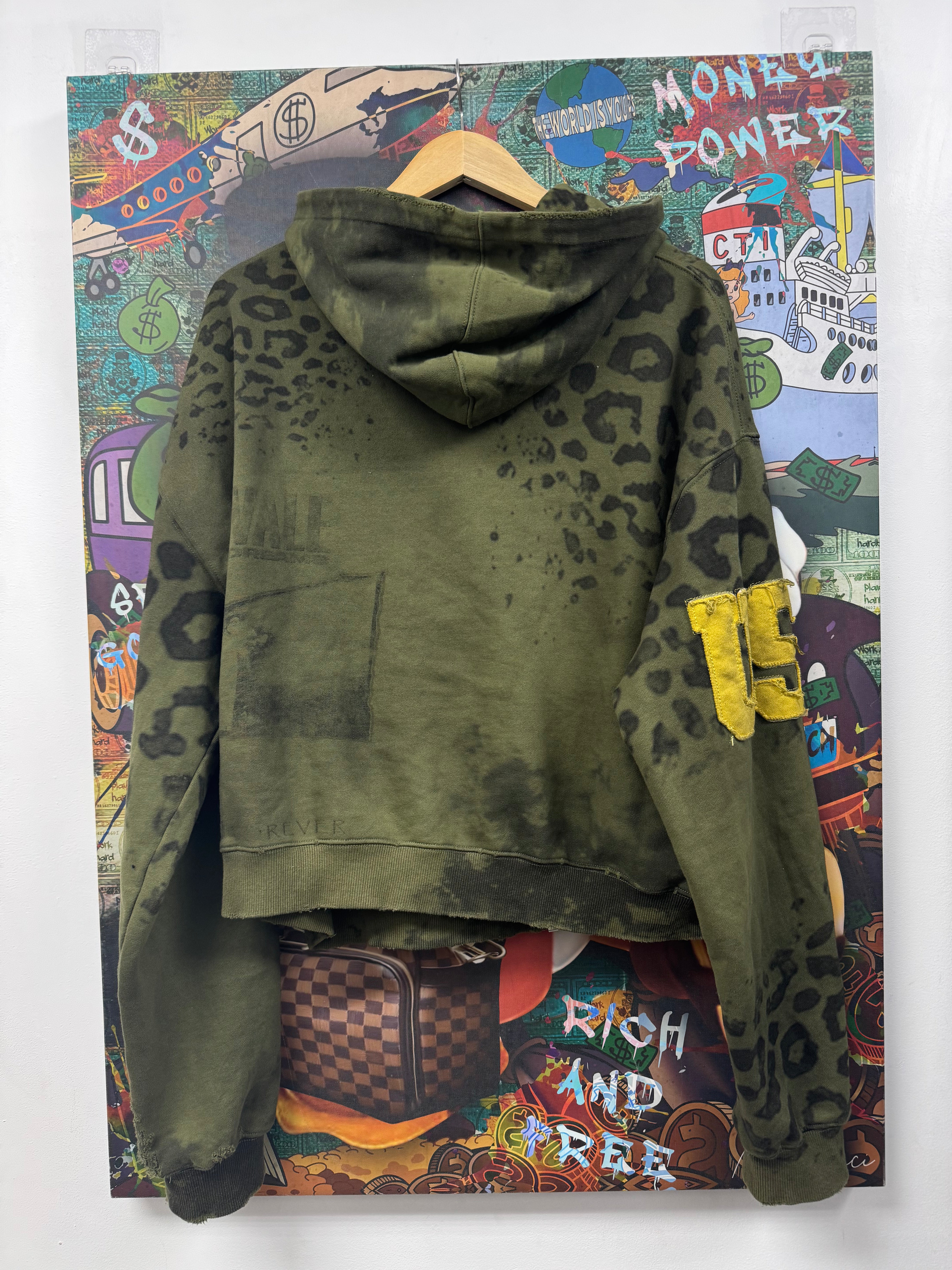 Vale Green Yelow Leopard 14 Zip Up