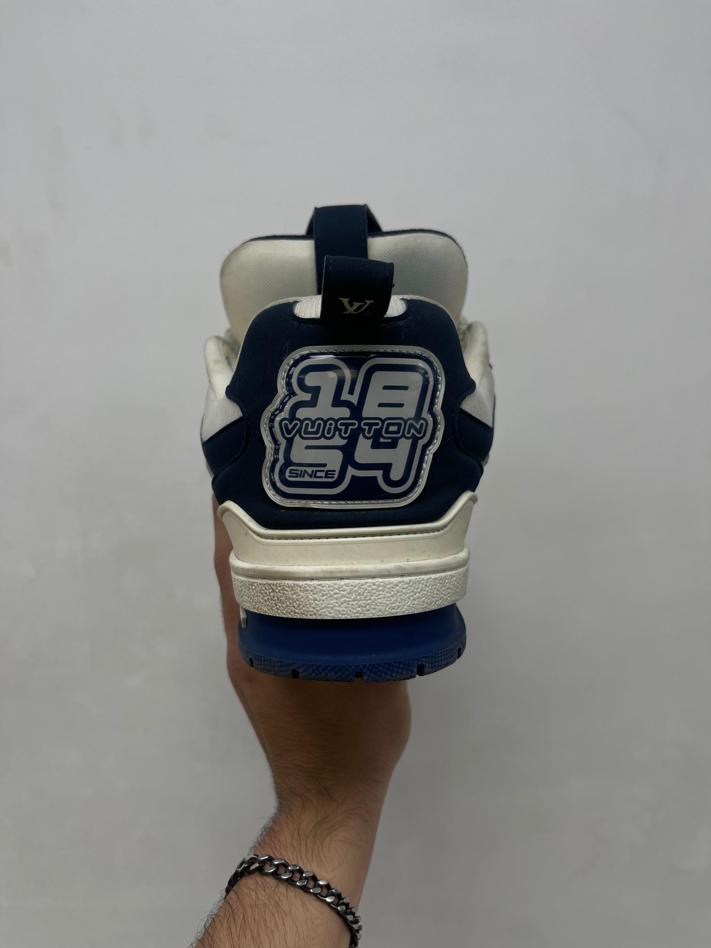 Louis Vuitton Navy White Skate Sneakers