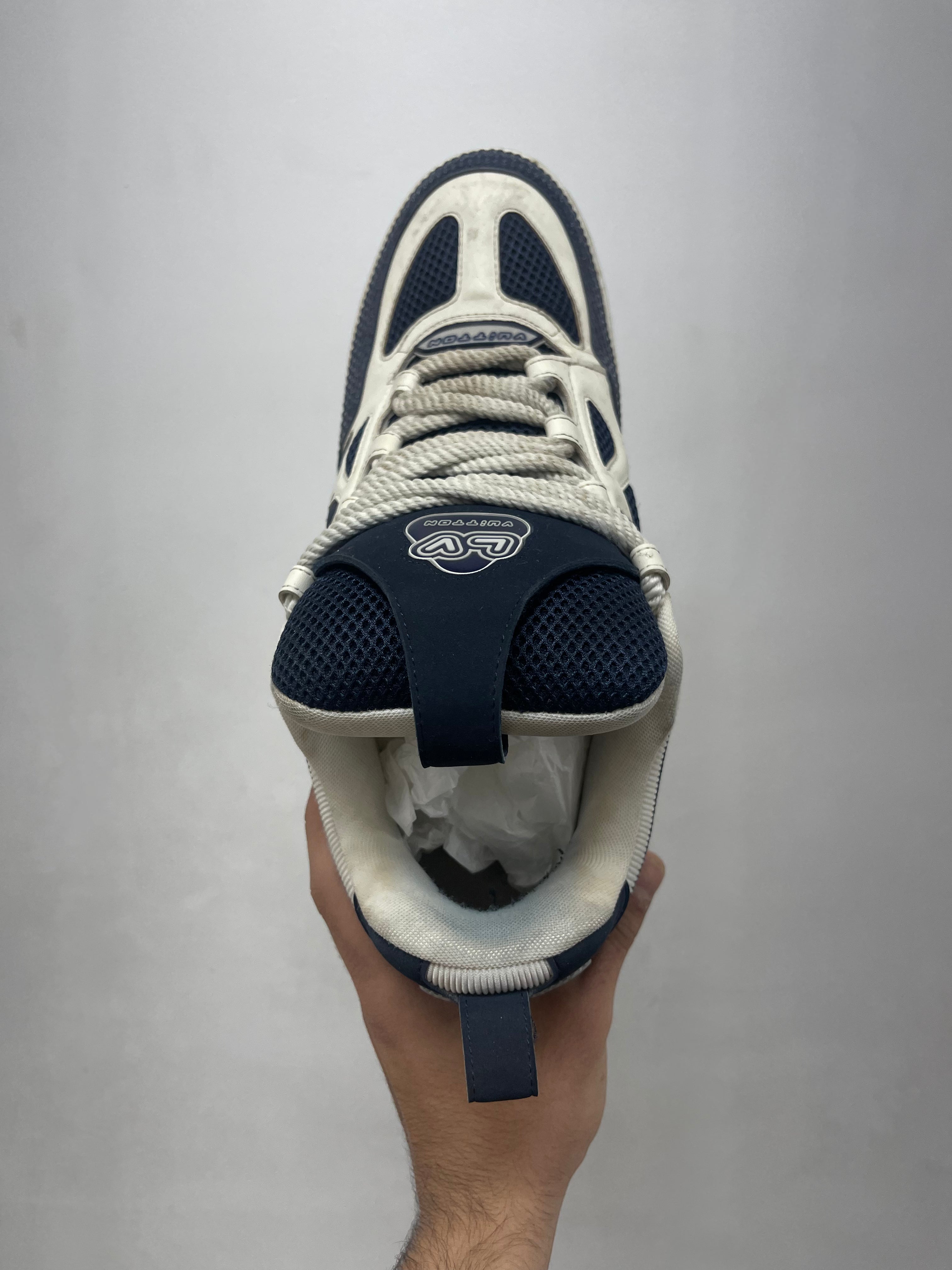 Louis Vuitton Navy White Skate Sneakers