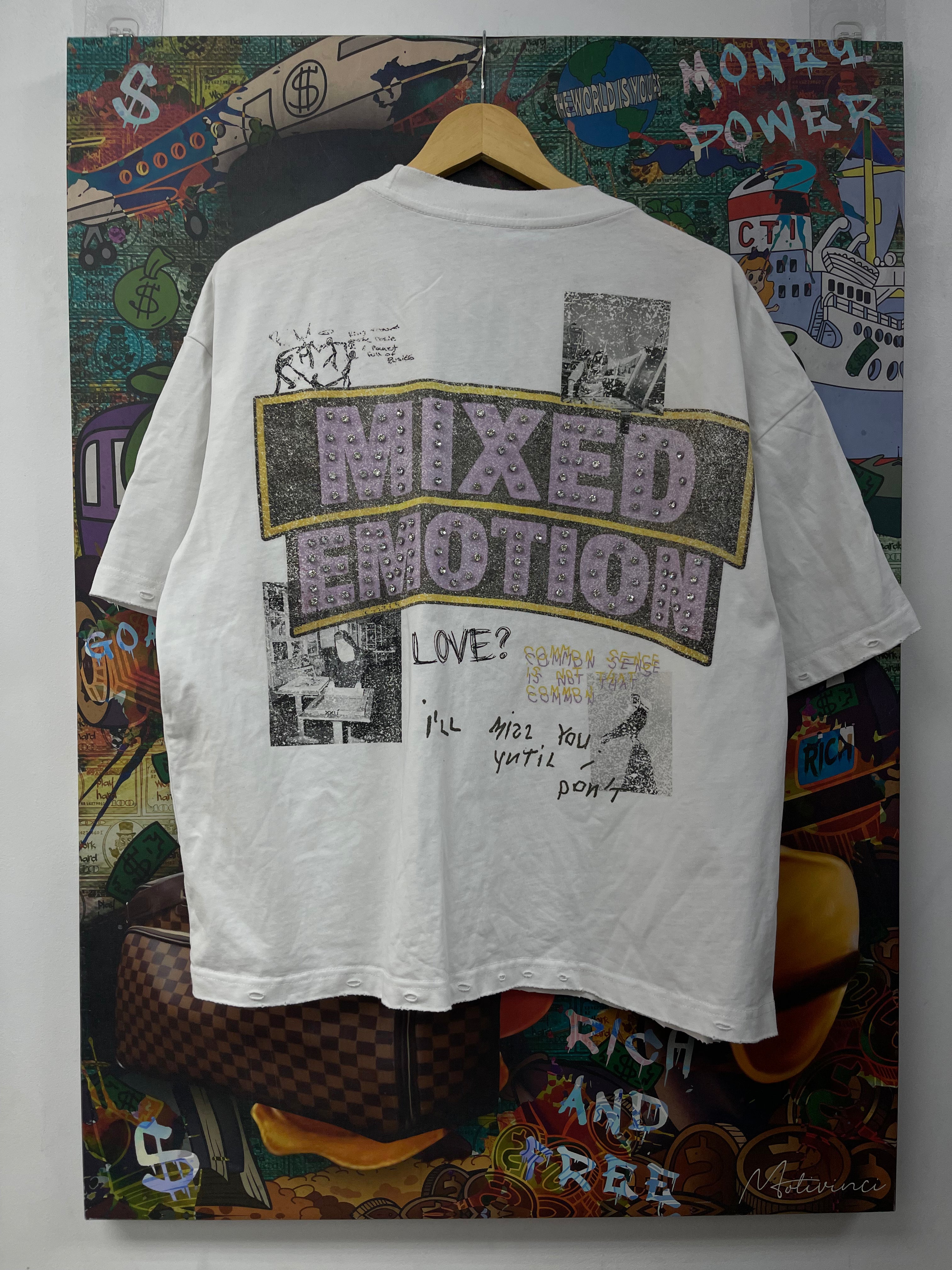Mixed Emotion Lost Identity White Tee