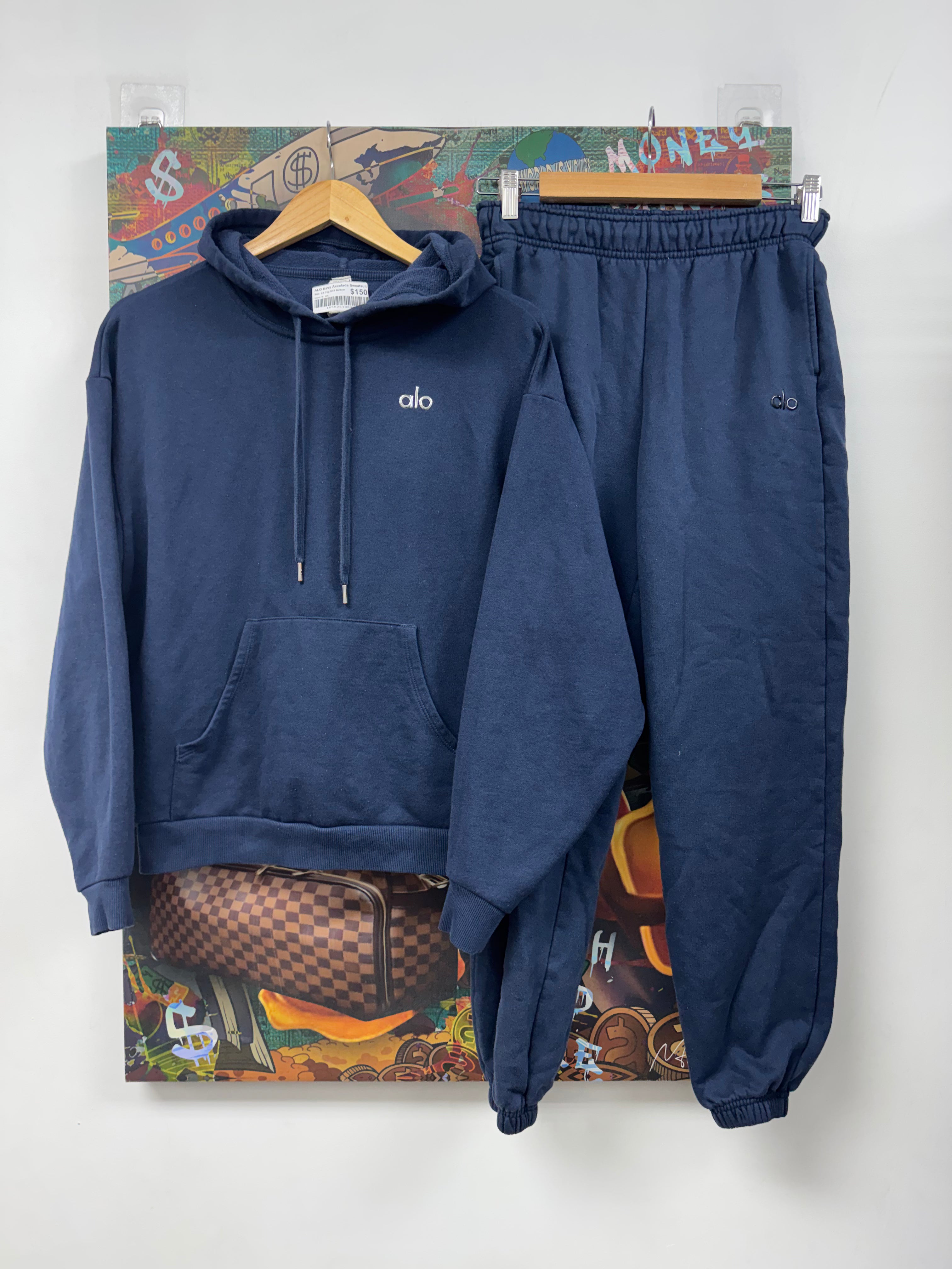 ALO Navy Accolade Sweatsuit