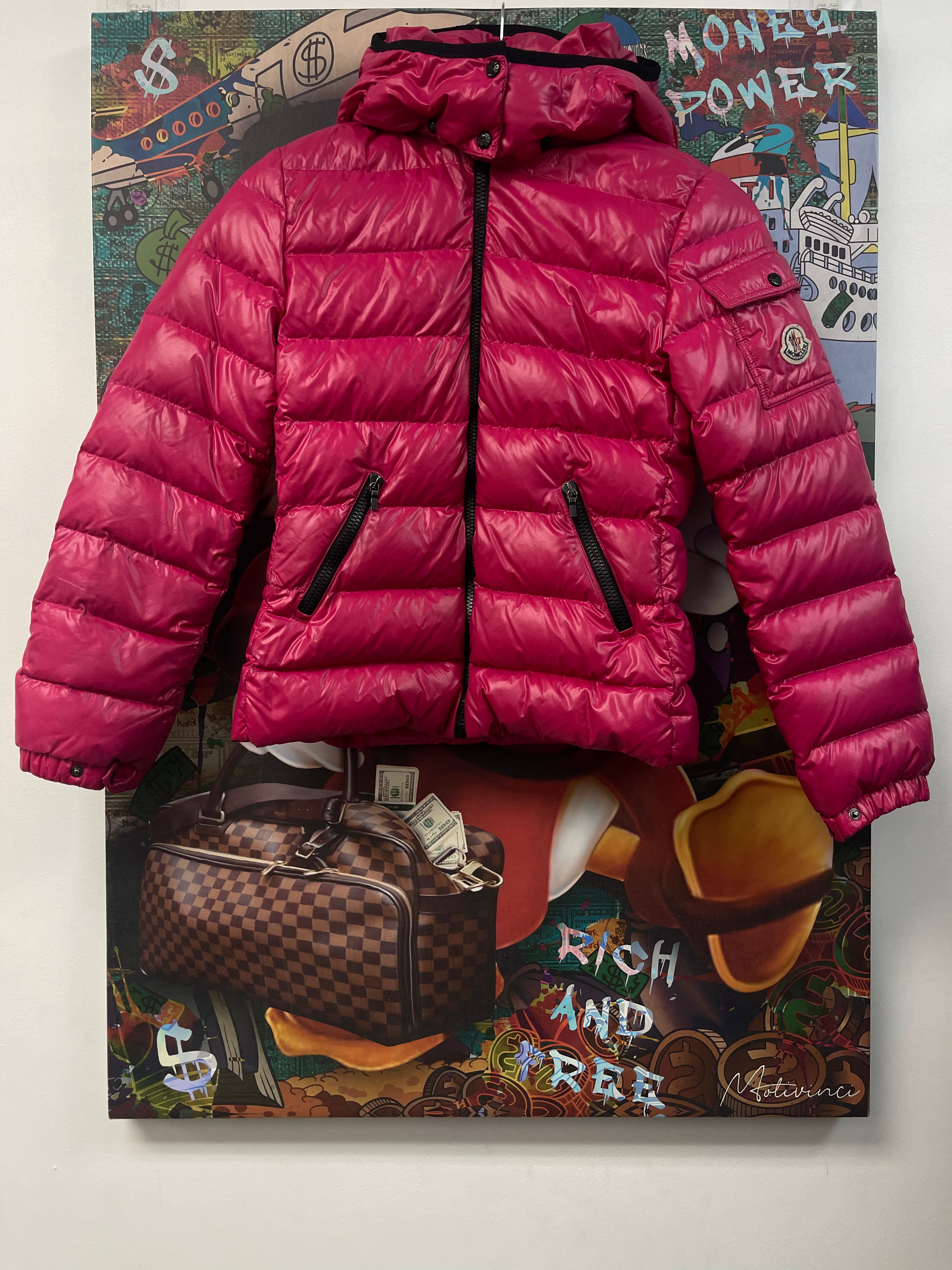 Moncler Kids Pink Bady Giubbotto Jacket