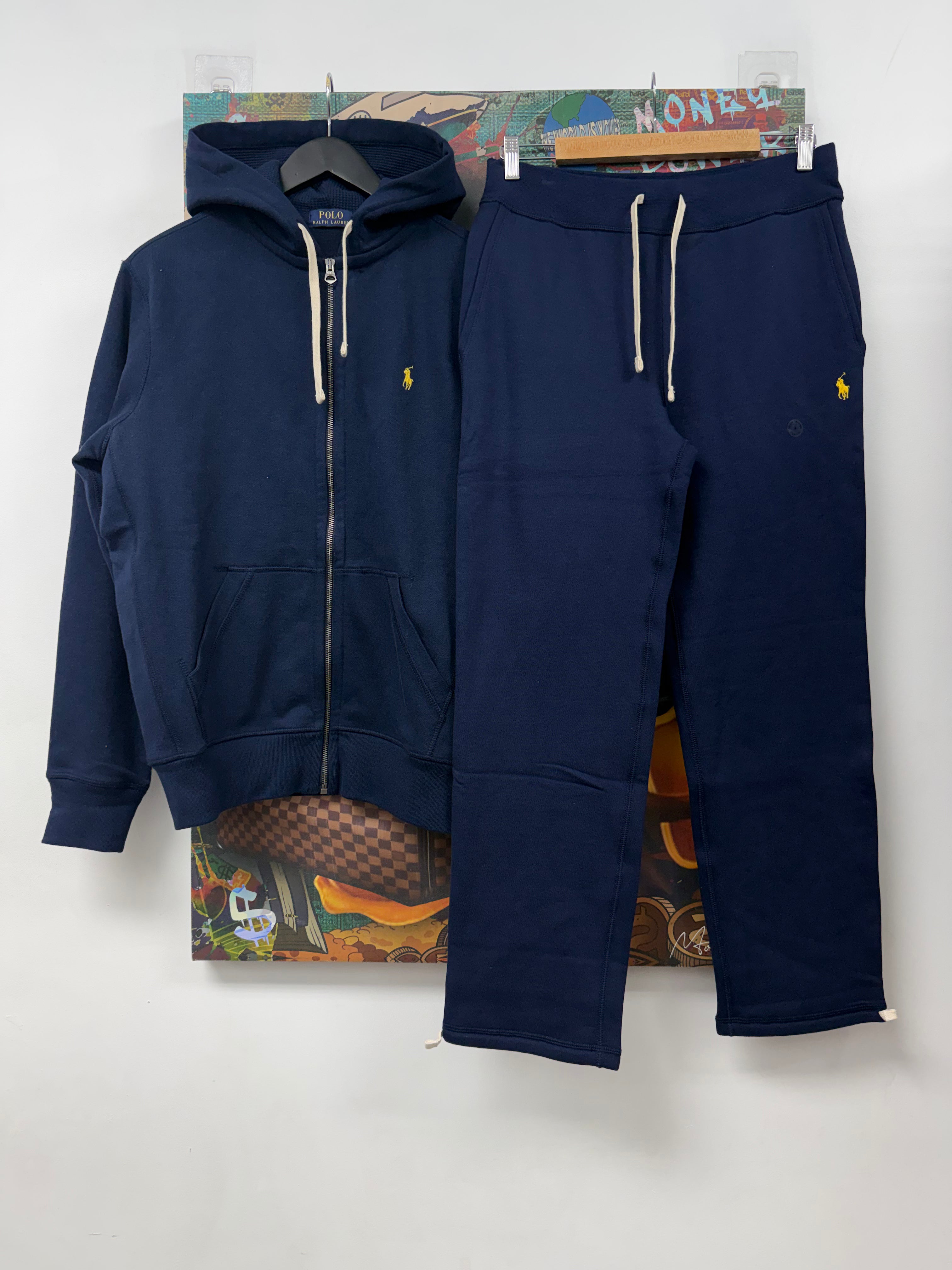 Polo Navy Yellow (Conditional) Sweatsuit